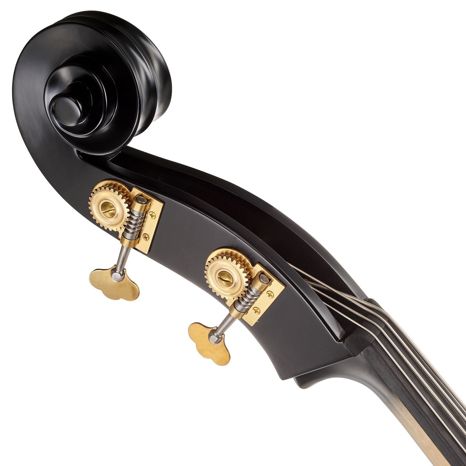 Harley Benton DB02-LH/BK Electric Double Bass Schnecke