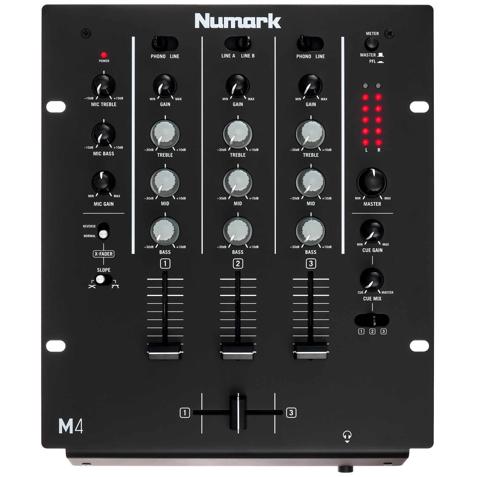 Numark M 4 Black DJ-Mixer