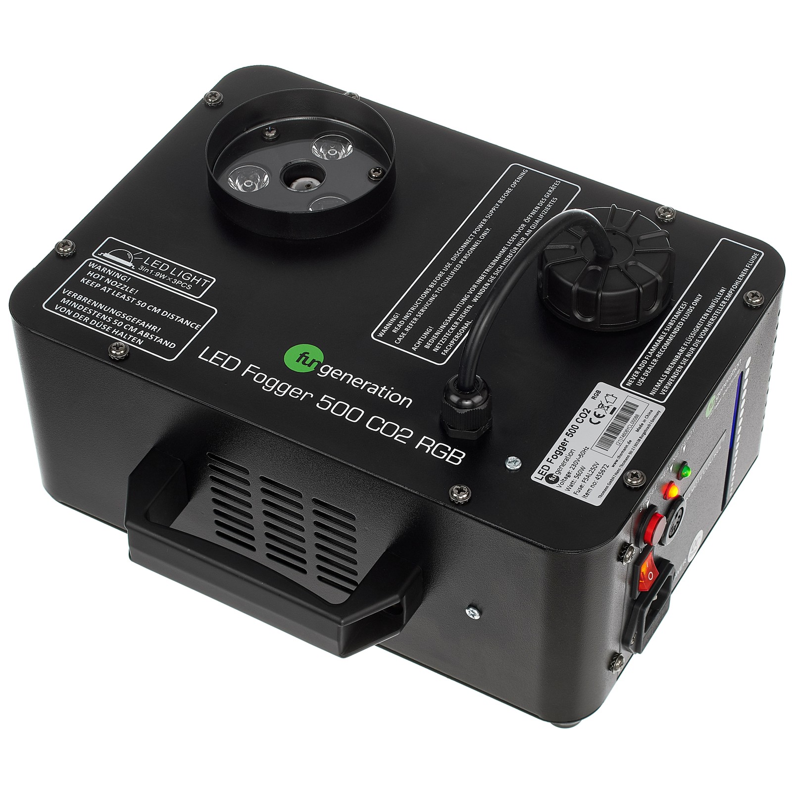 Fun Generation LED Fogger 500 CO2 RGB