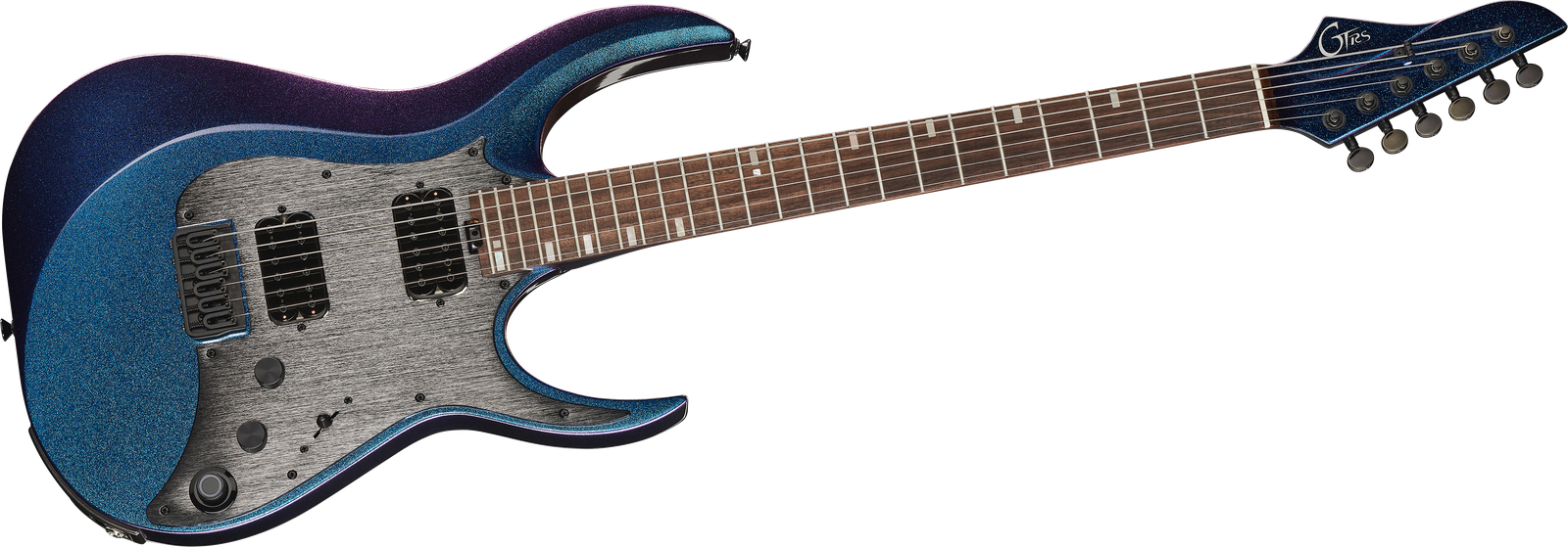 Mooer GTRS Guitars Modern 800 BLC electric guitar with built-in GTRS system