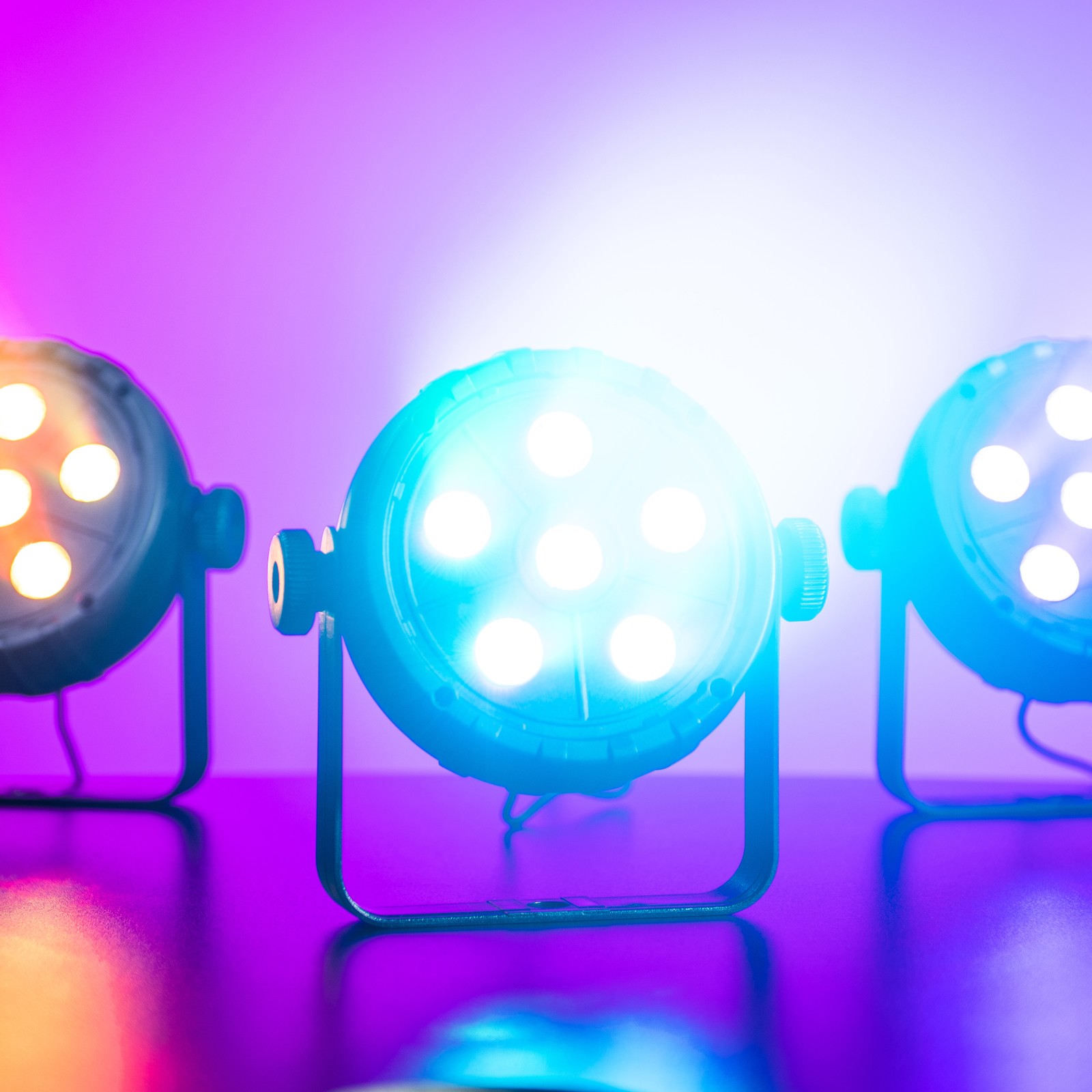 Fun Generation USB PartyPar 6 RGB, Lichtbeispiel