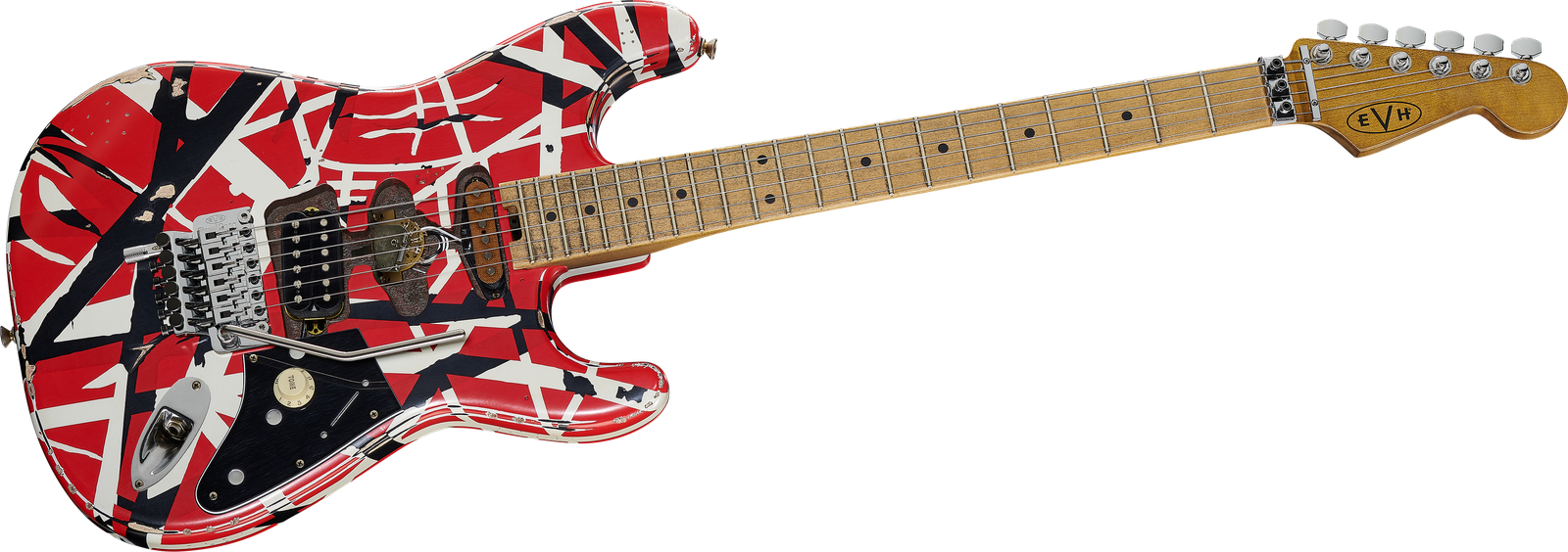 EVH Frankie Striped MN Relic E-Gitarre