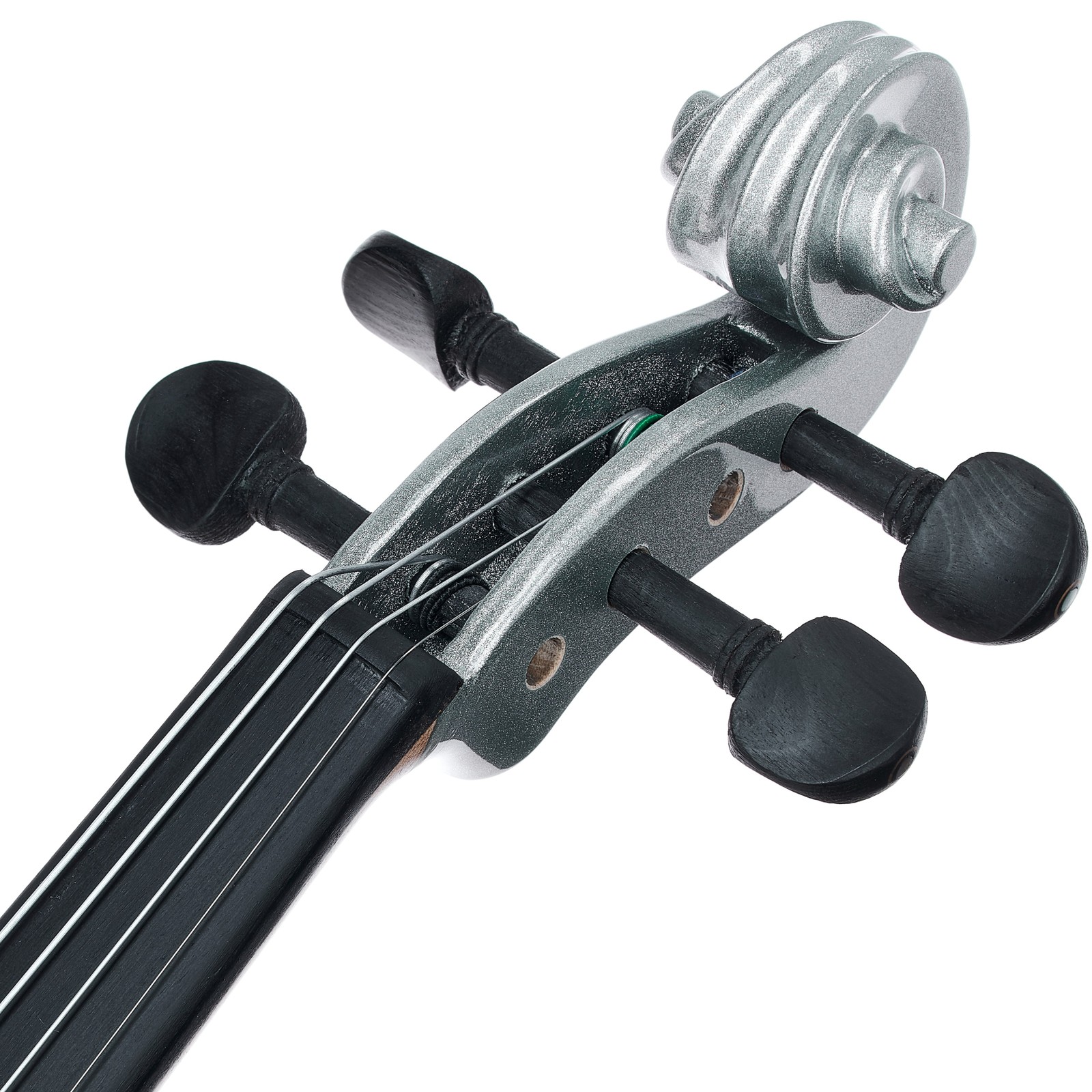 Wirbel einer silbernen Geige