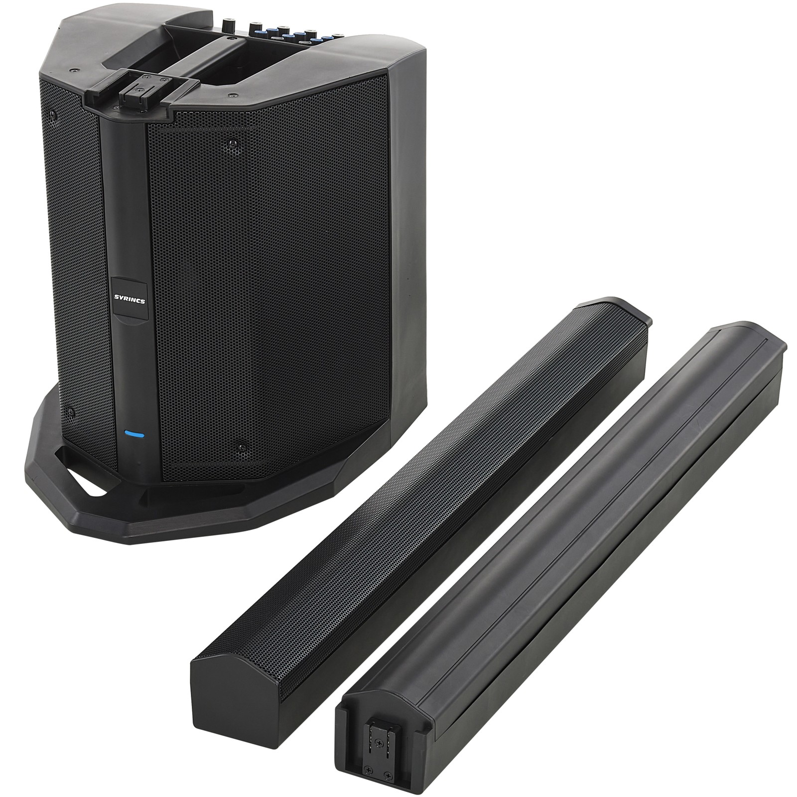 Einzelteile des Lautsprechersystems Syrincs D8 Column