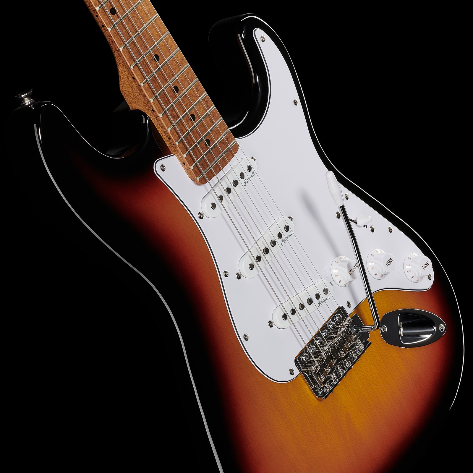 Drei Singlecoils auf der Harley Benton ST-62 MN SB Vintage Series