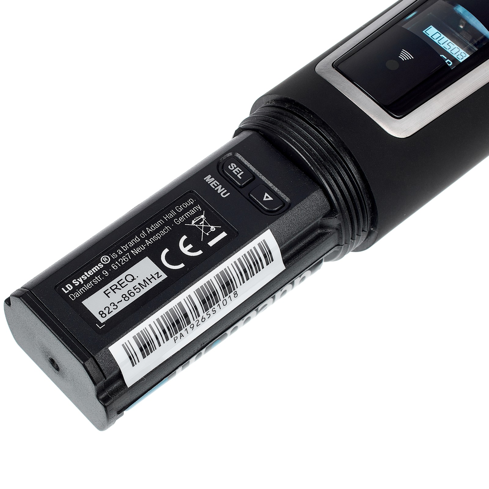 Handsender im Mikrofon des LD Systems U508 HHC2