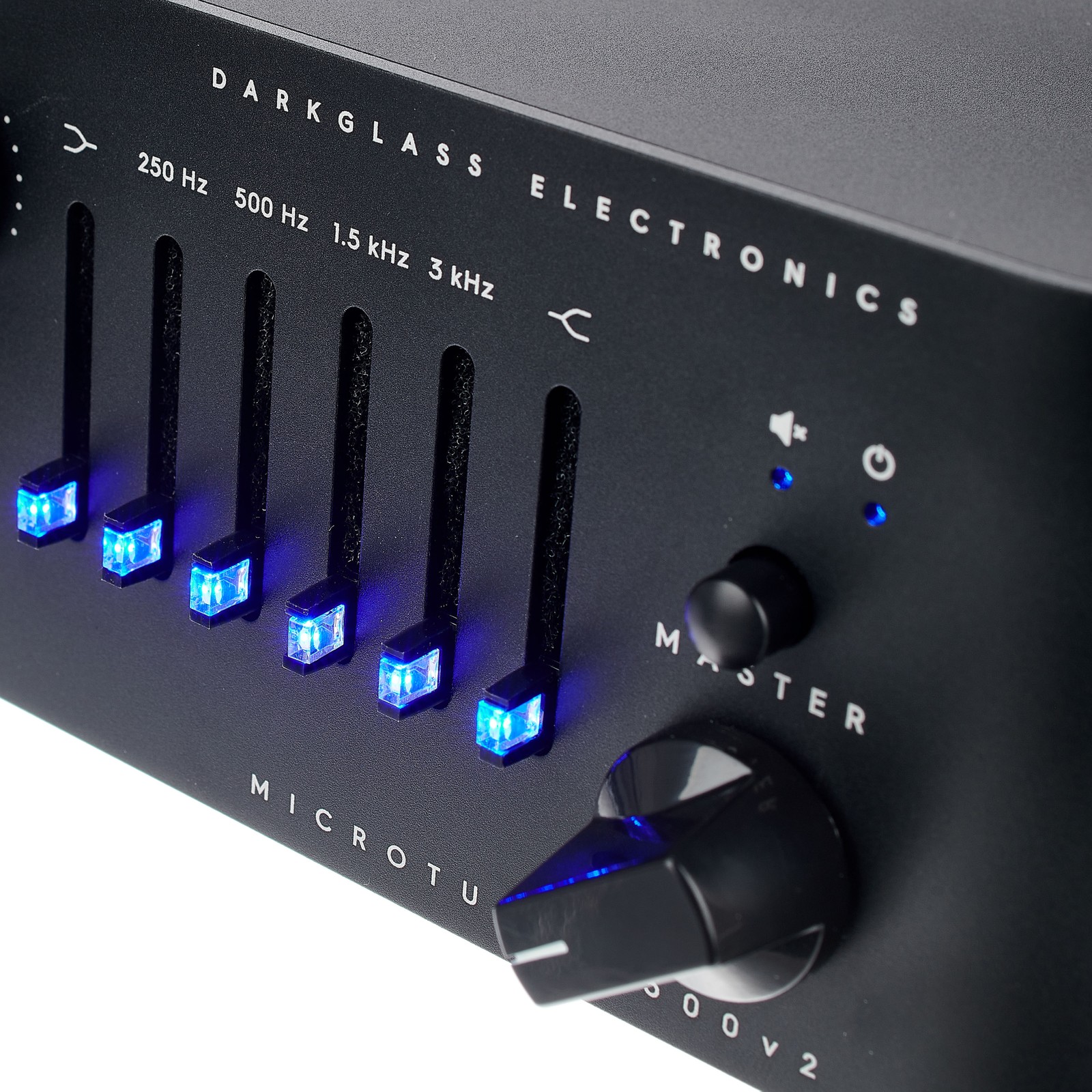 EQ Regler am Darkglass Microtubes 500 V2 Bass Head