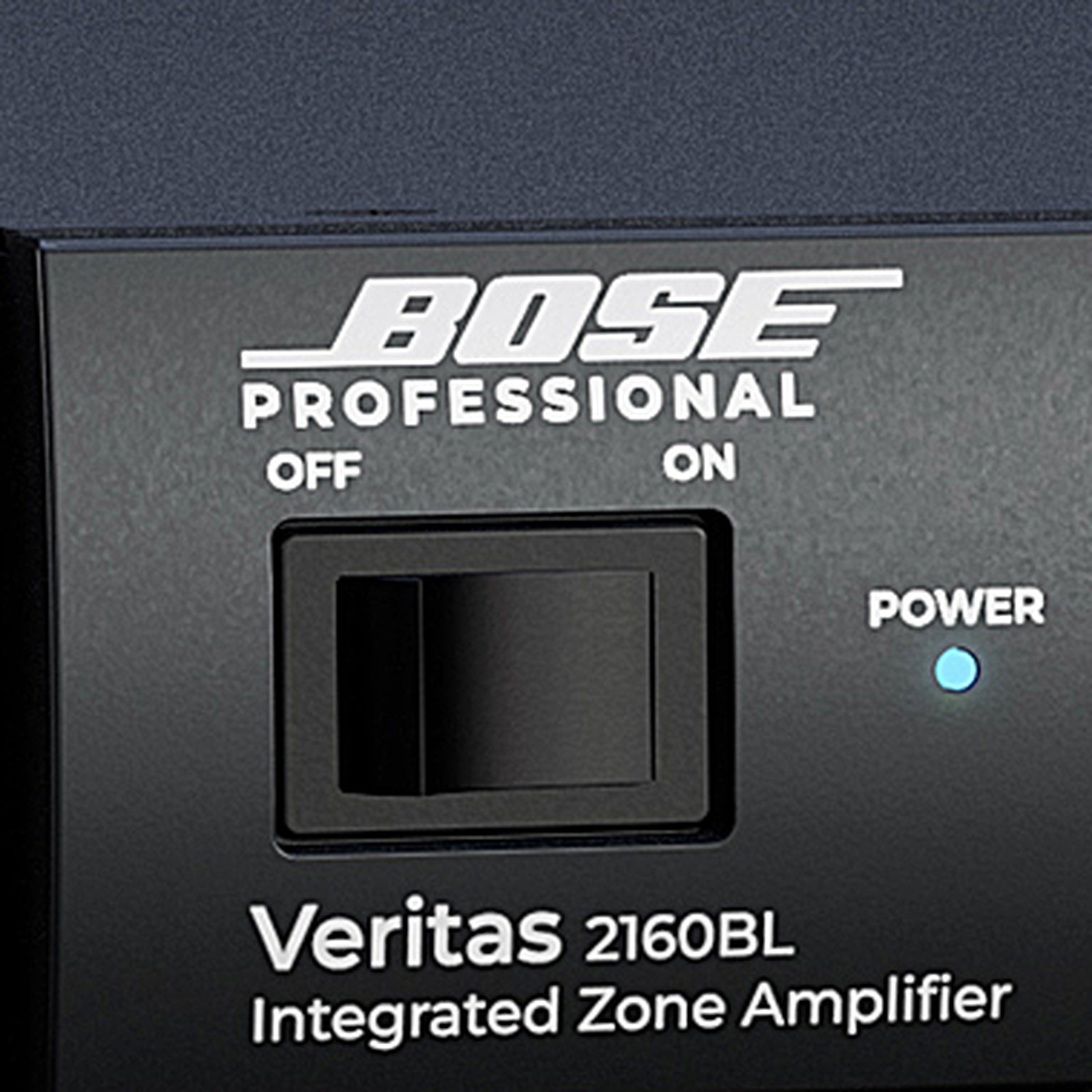 Frontplatte der Bose Professional Veritas 2160BL Bluetooth-Endstufe