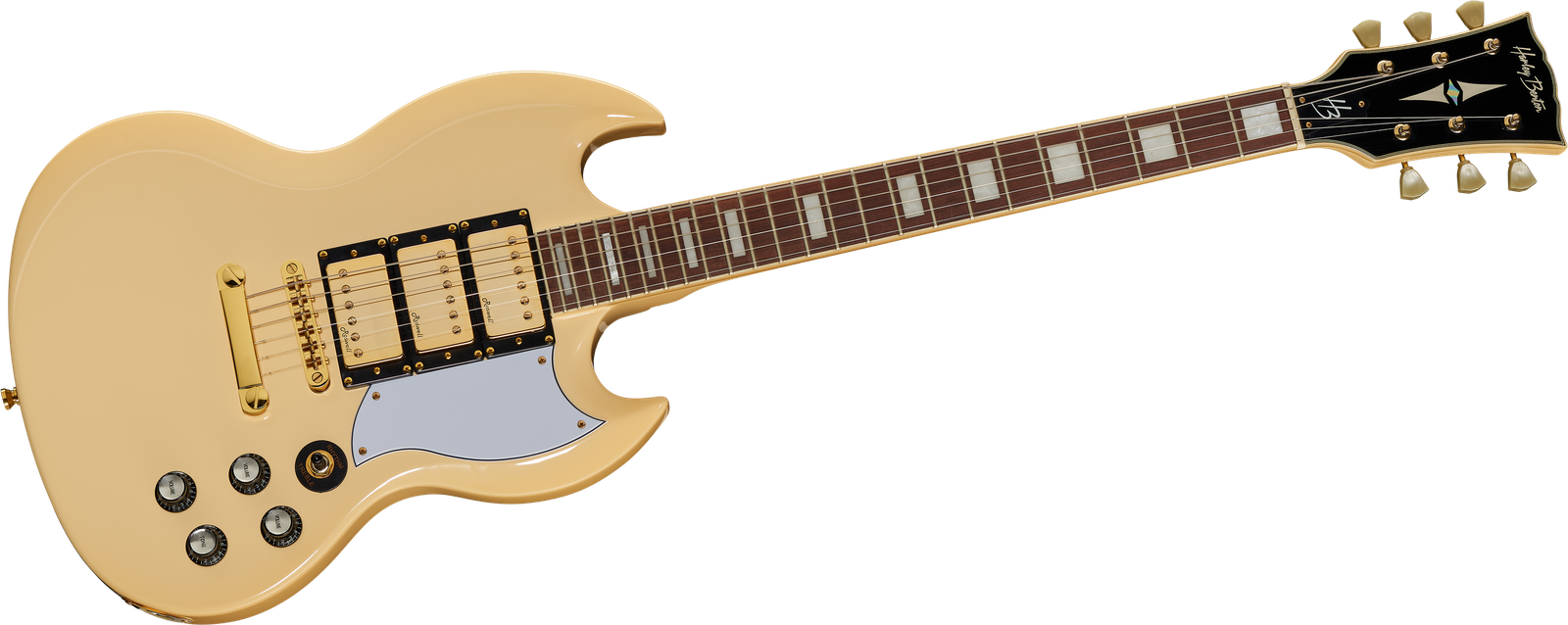 DC-600 Vintage Ivory de Harley Benton, vue de face