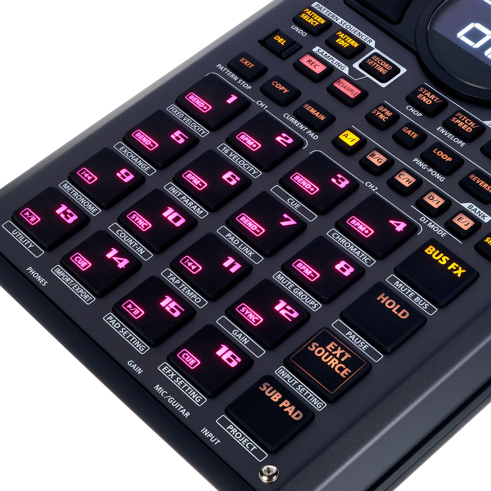 Nummern Tasten auf dem Roland SP-404MKII