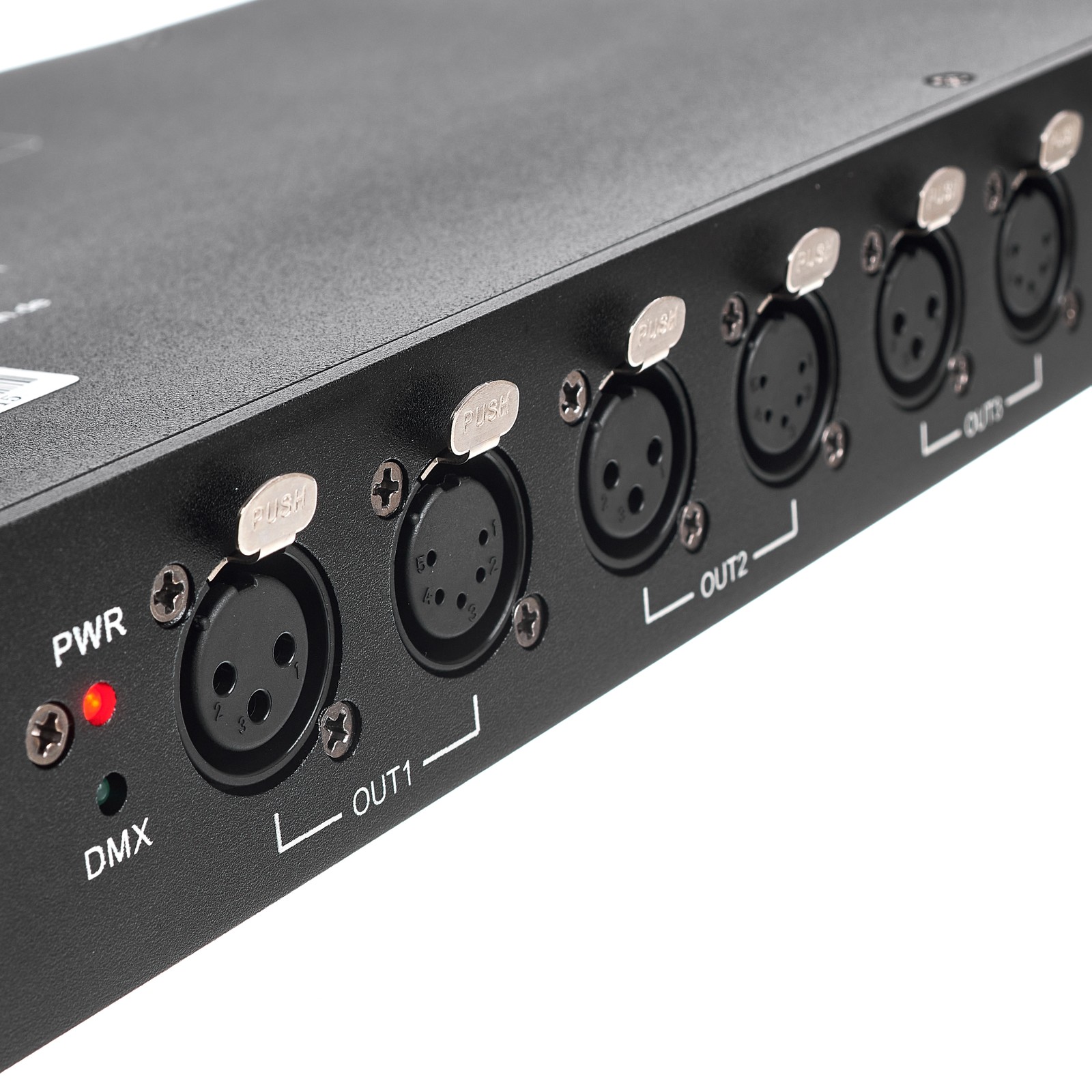 XLR-Buchsen des Stairville DMX Splitter 6 RDM