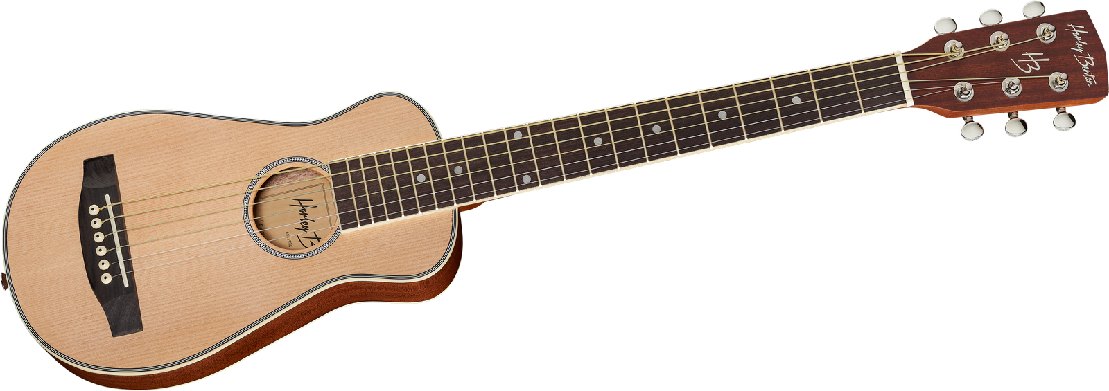 Harley Benton Traveler-Steel Natur Frontansicht