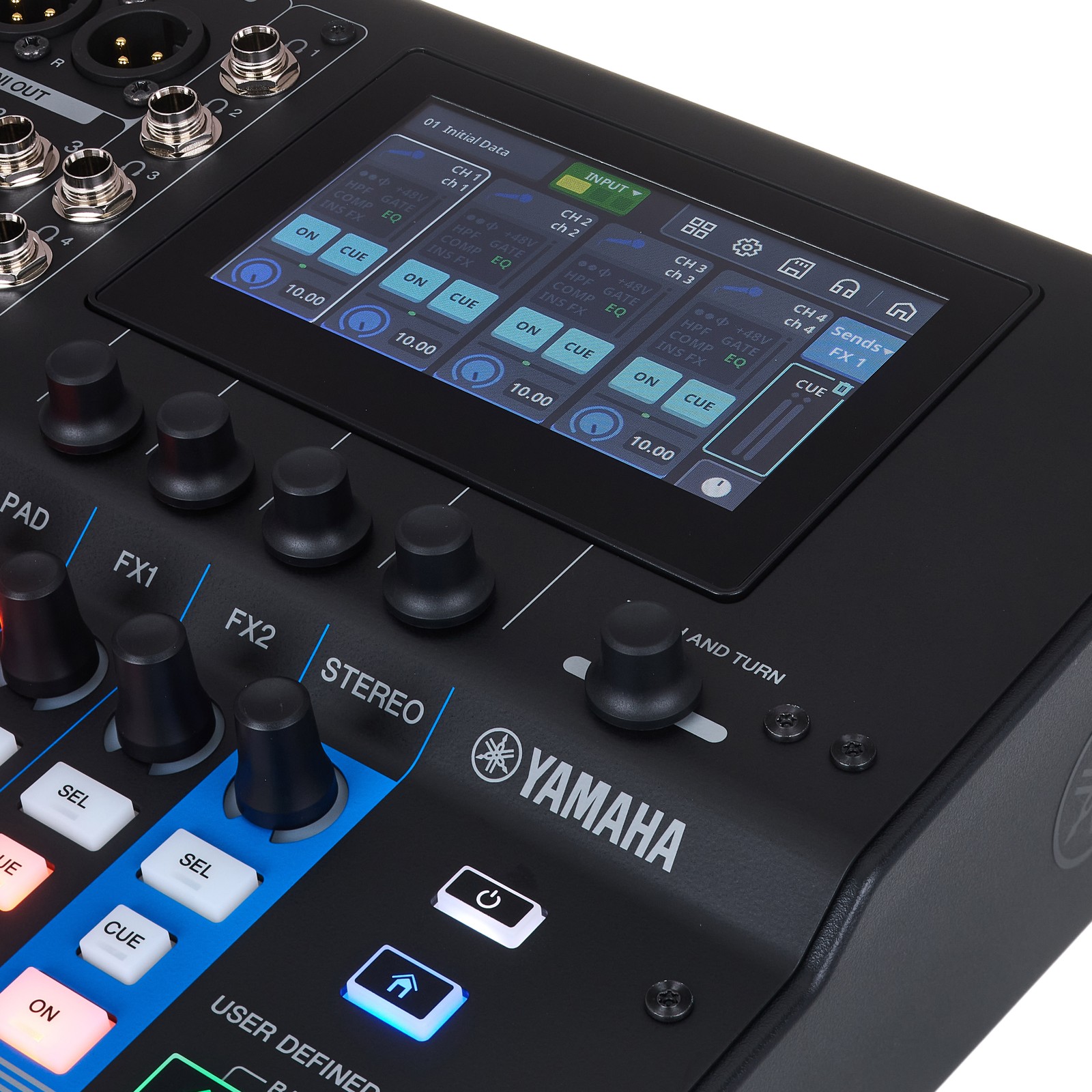 Display des Yamaha MGX12 BK Digitalmixers