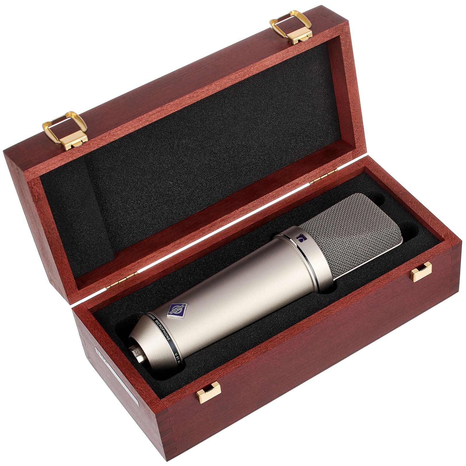 Neumann U87 Ai Studiomikrofon im Etui aus Holz