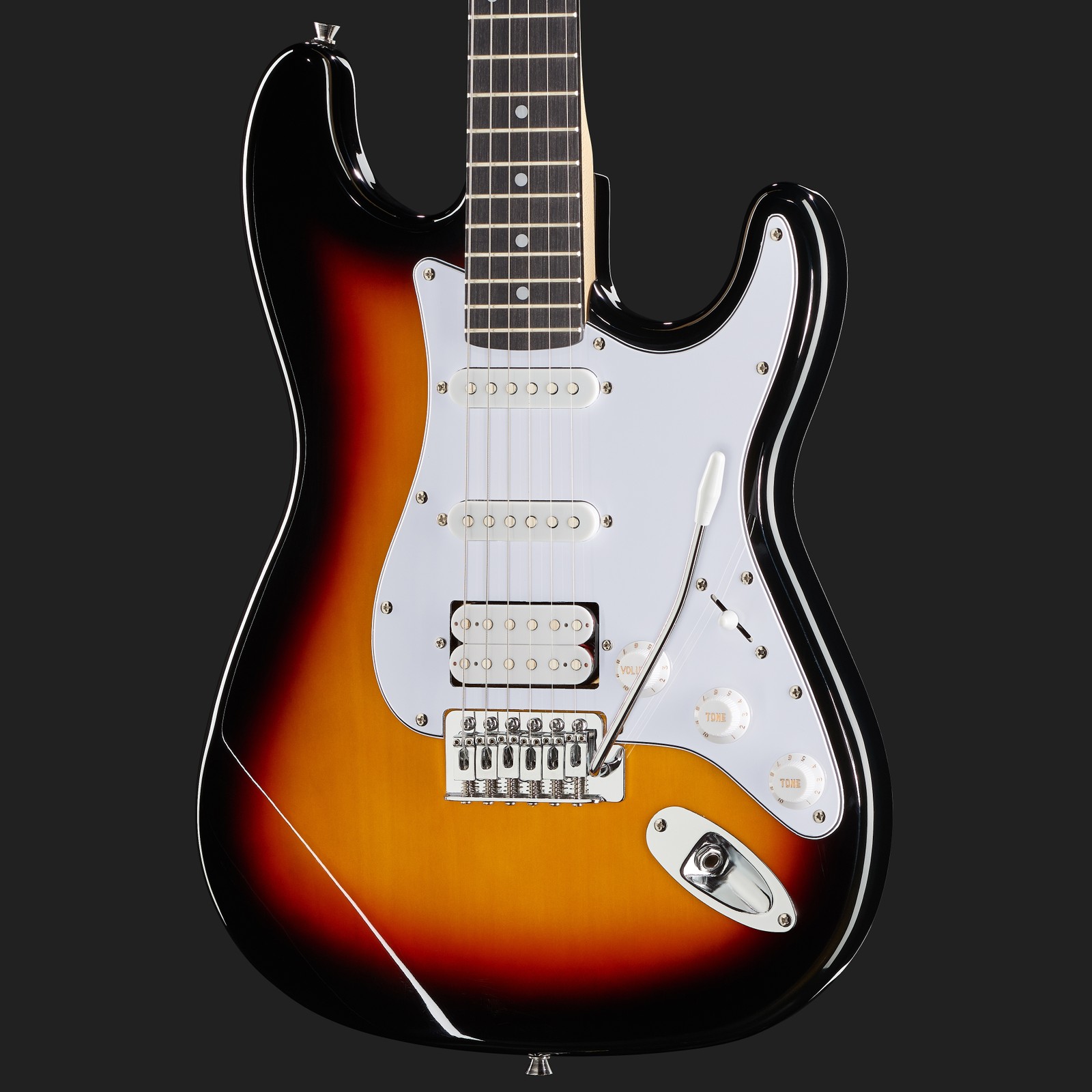 Harley Benton ST-20HSS SB with one humbucker and two single coils