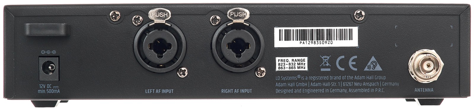 Back of the LDU508IEMT transmitter