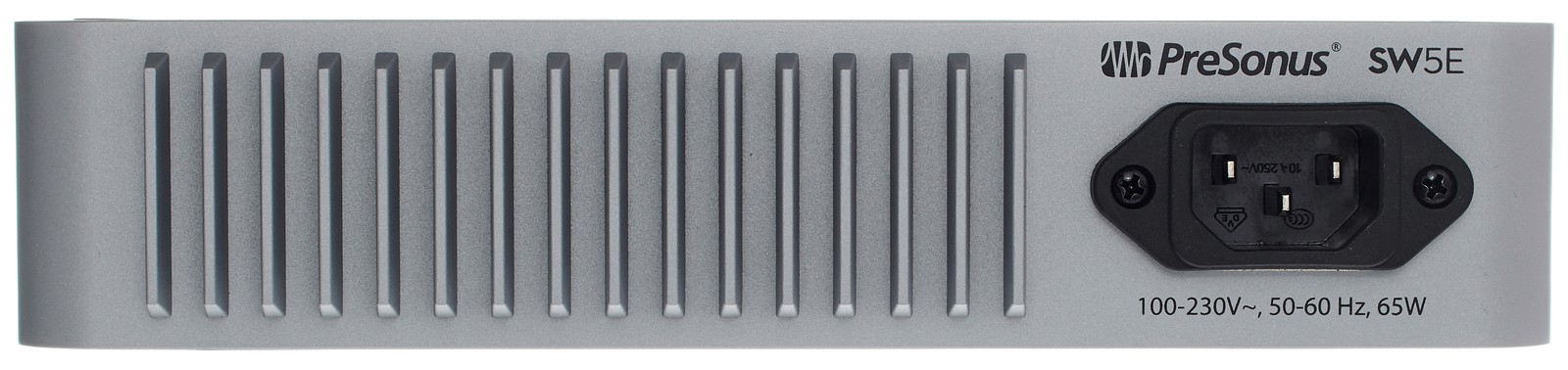 Rückseite des Presonus SW5E AVB Switch