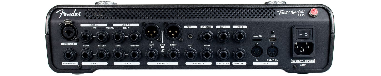 Fender Tone Master Pro Rückseite Anschlüsse