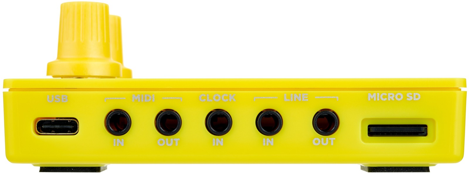 1010music Nanobox Lemondrop, rear view with prots