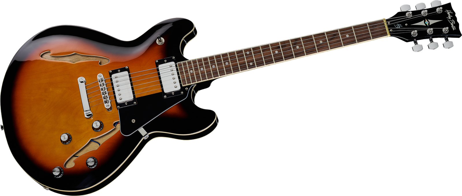 guitare semihollow Harley Benton HB-35 VB Vintage Series 