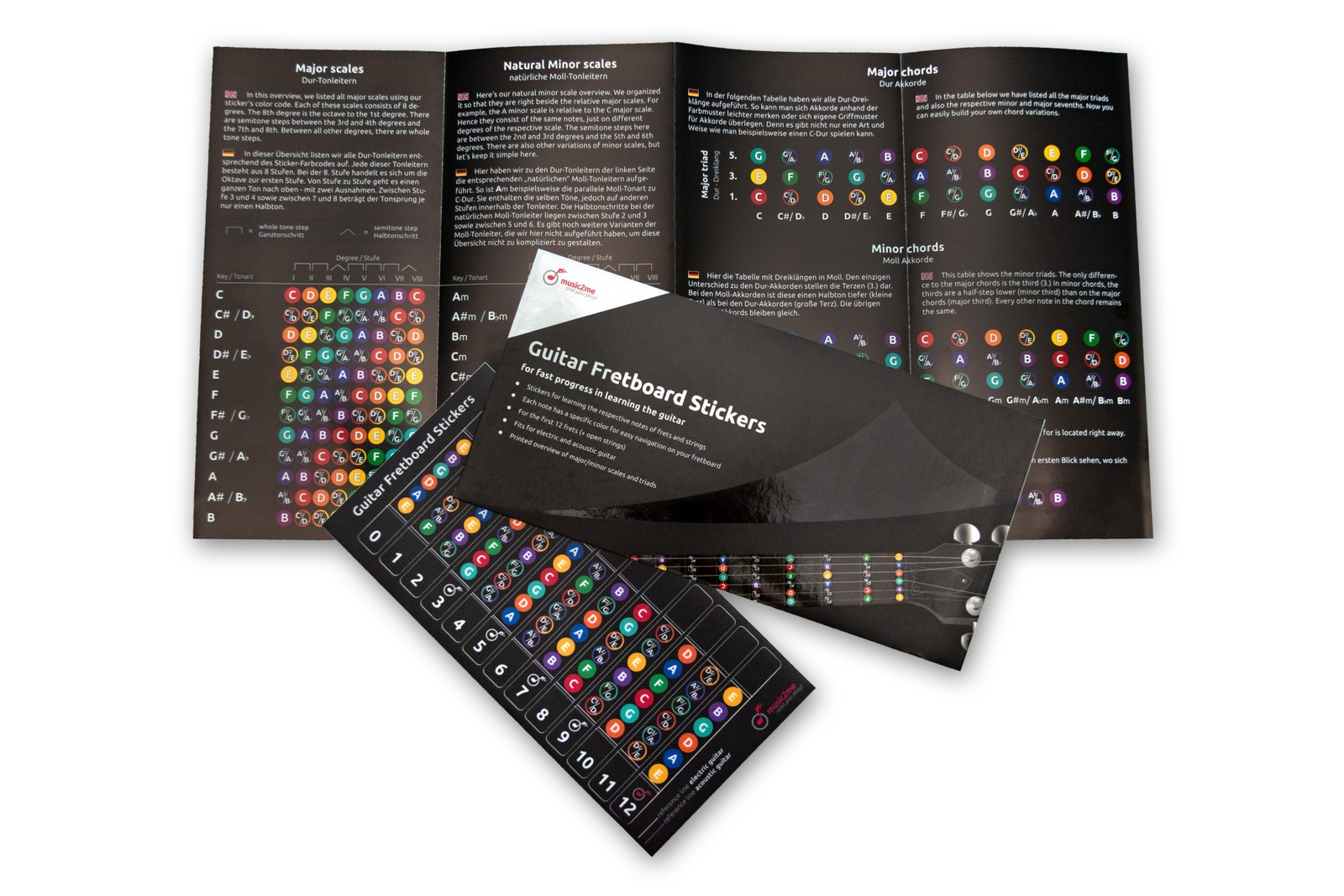 music2me Guitar Fretboard Stickers Set