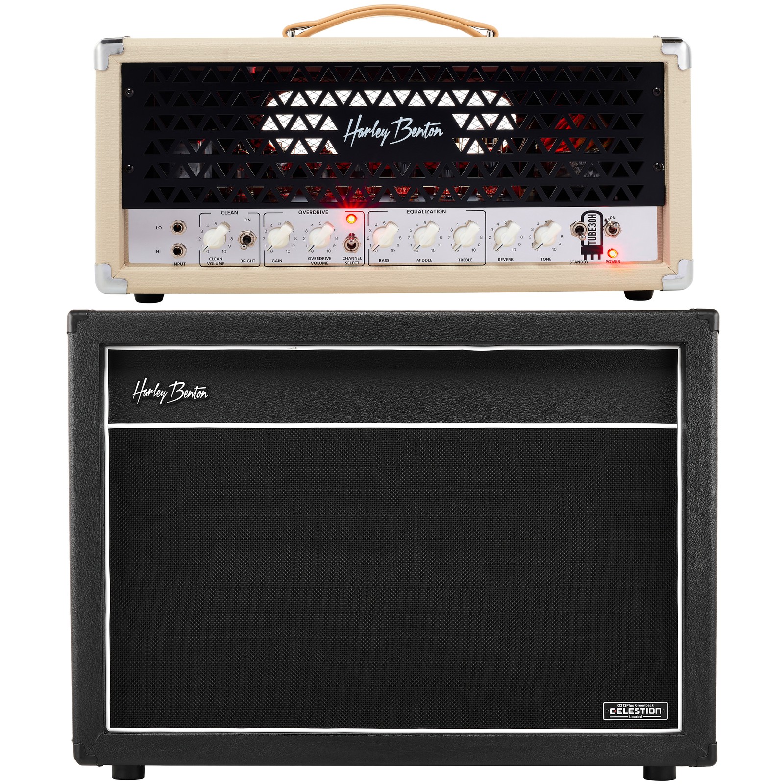 Harley Benton TUBE30 Head + G212Plus Greenback Box