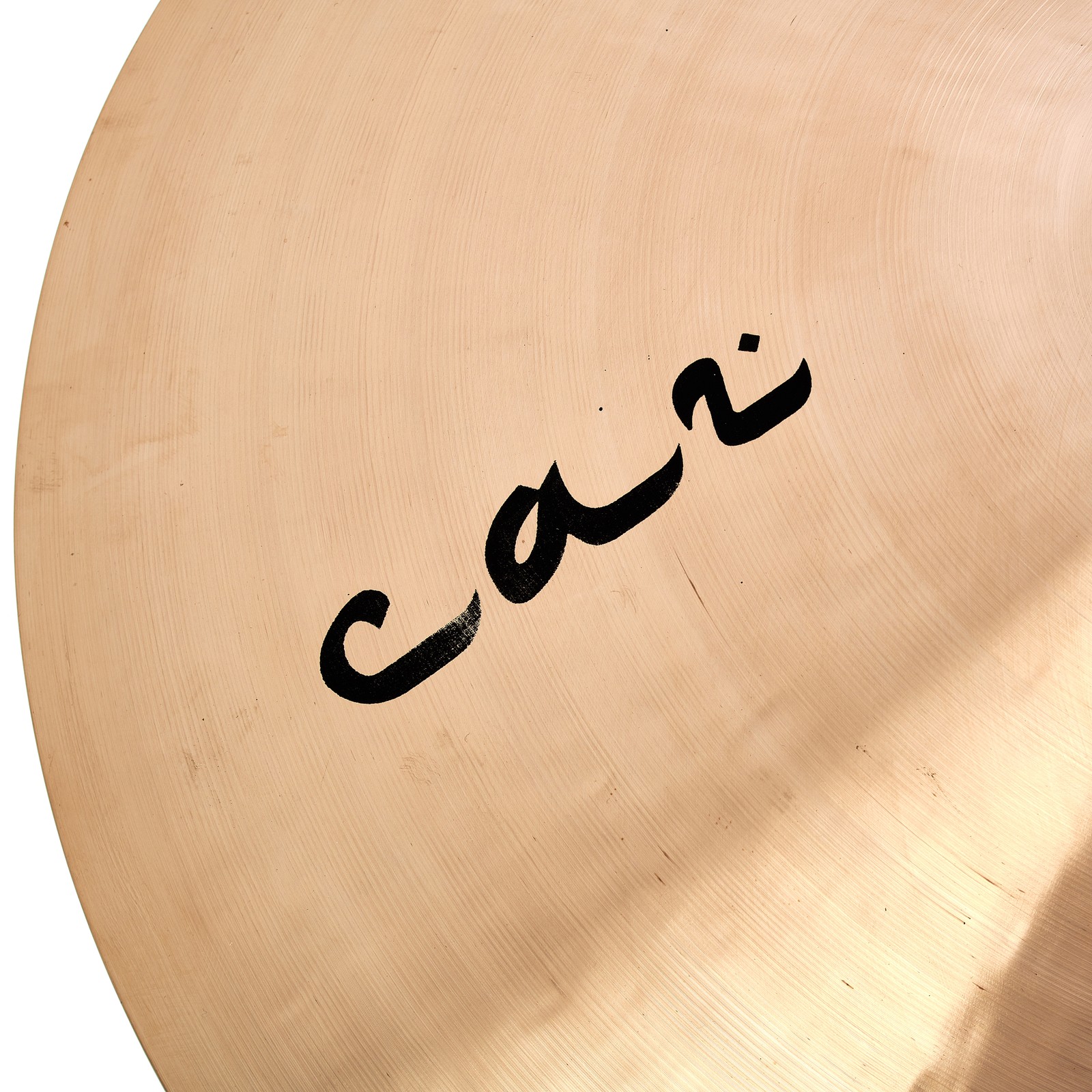 Closeup of the Zultan 19" Caz Crash/Ride cymbal