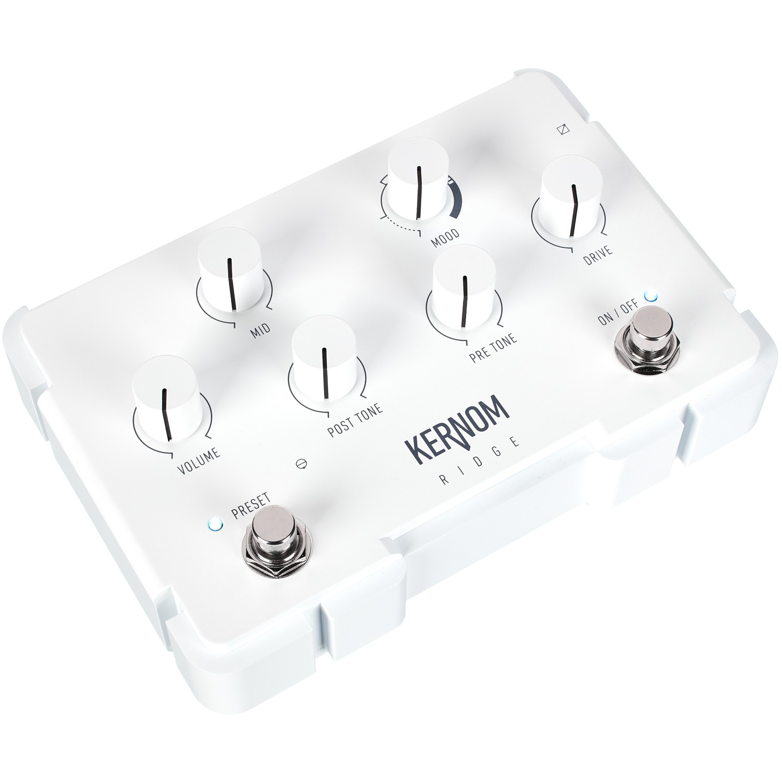 Weißes Effektpedal Kernom Ridge Overdrive