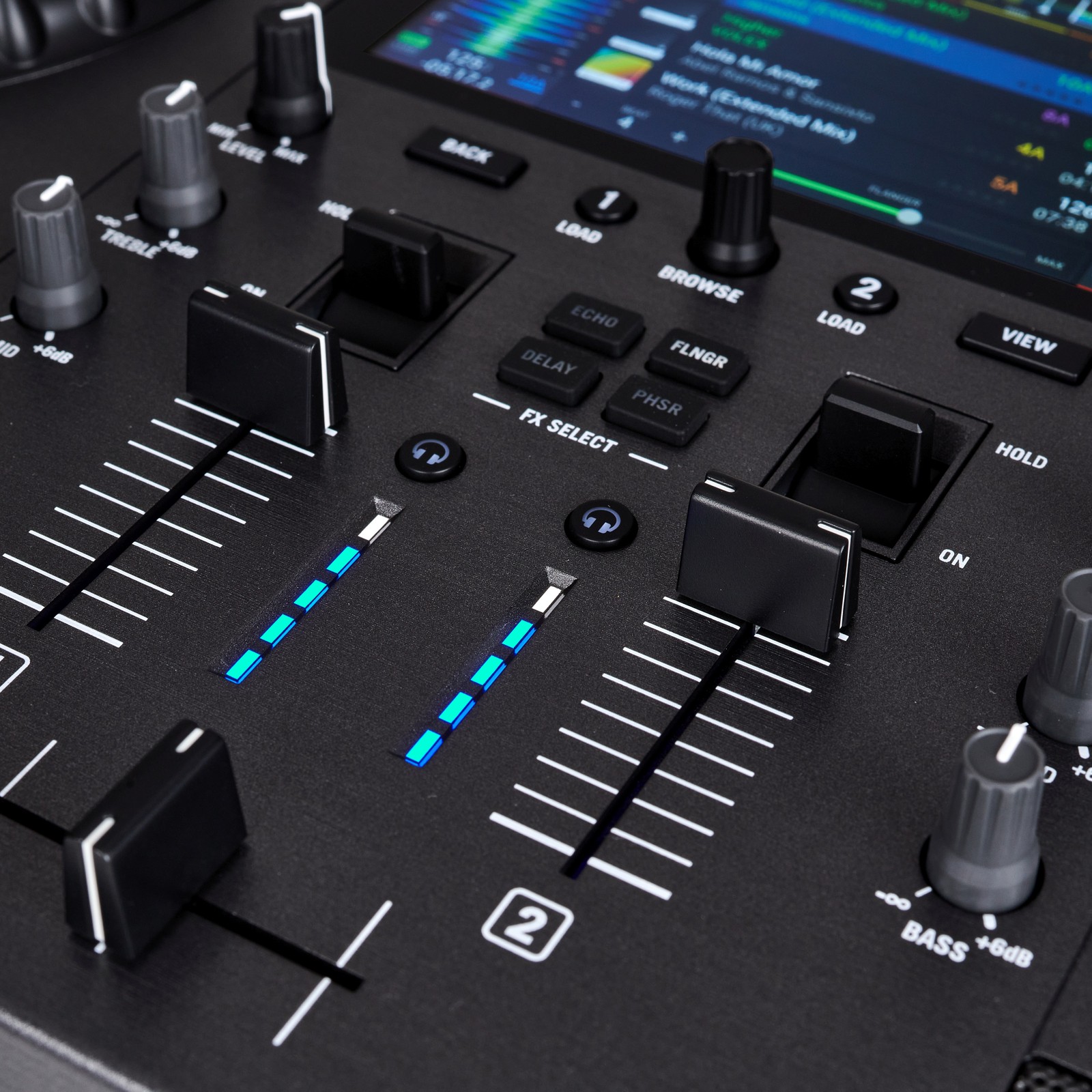 Faders de la Numark Mixstream Pro GO