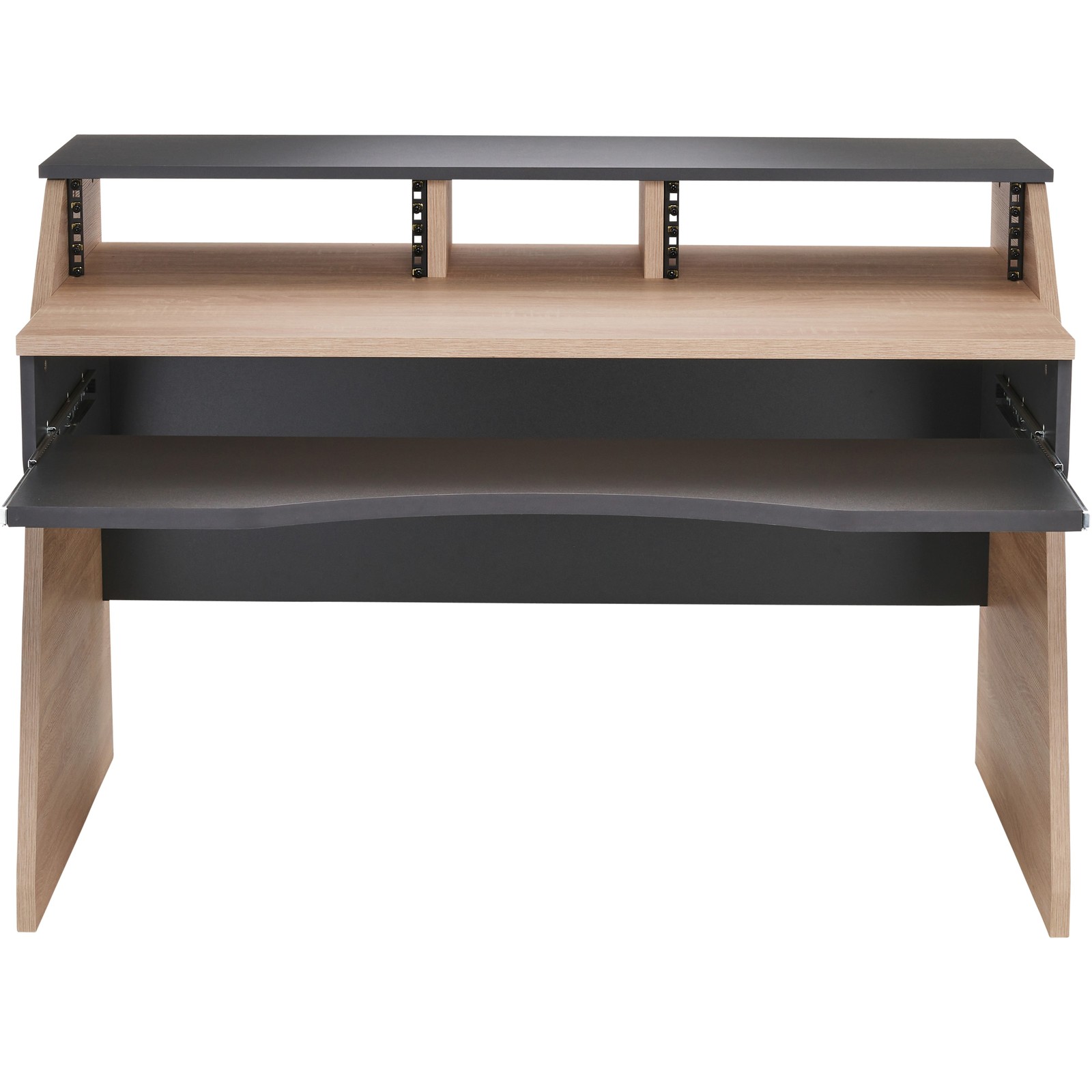 Thomann Creative Desk 137 Oak mit KeyTray AN Keyboard-Auszug