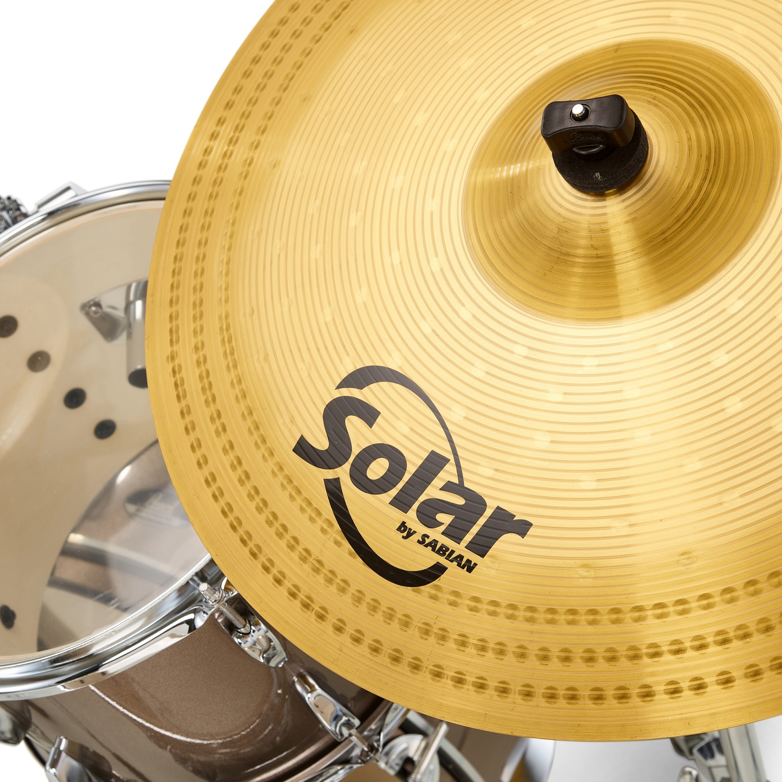 Pearl Roadshow 18" Bronze Metallic drumkit, Sabian cymbals