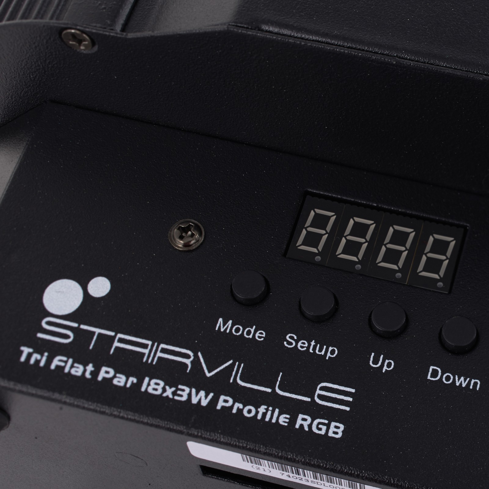Stairville Tri Flat PAR Profile 18x3W 45° Bedienelemente
