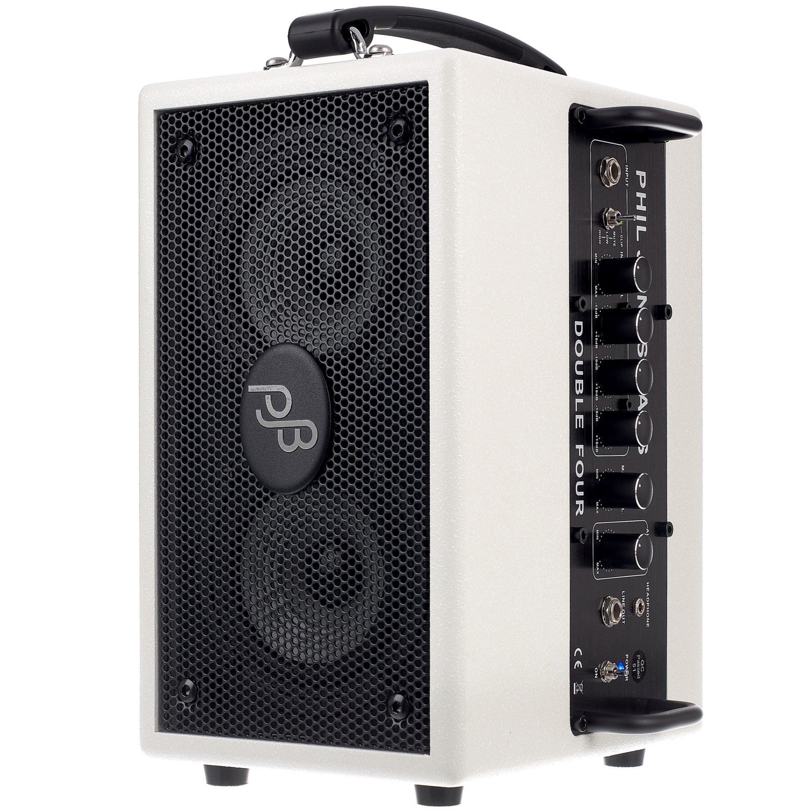 Verstärker für Bass Phil Jones Double Four BG-75 WH im aufgestellten Format