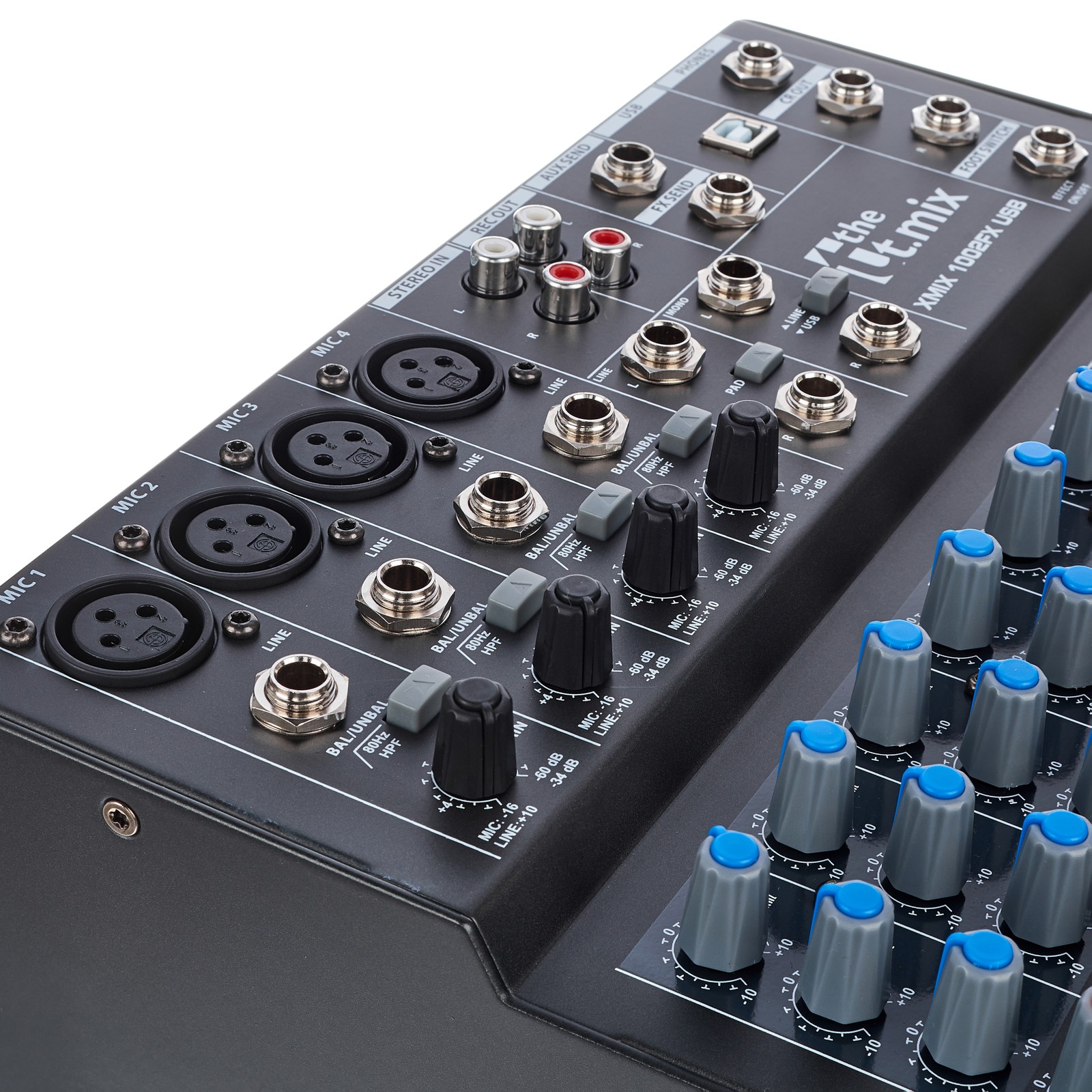 the t.mix 1002 FX USB Eingangskanäle