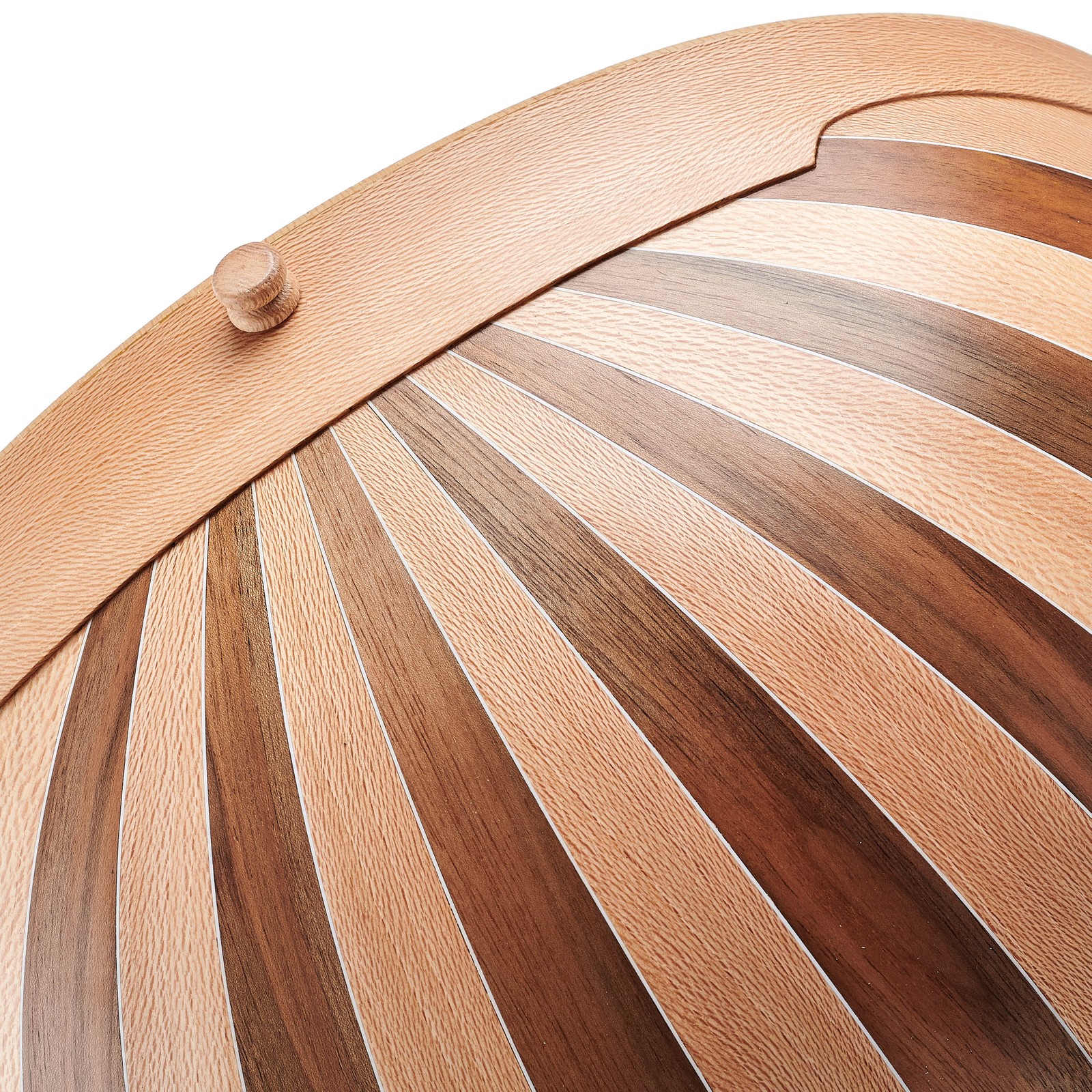 Walnuss/Lacewood Korpus der Thomann Steel String Lute Guitar