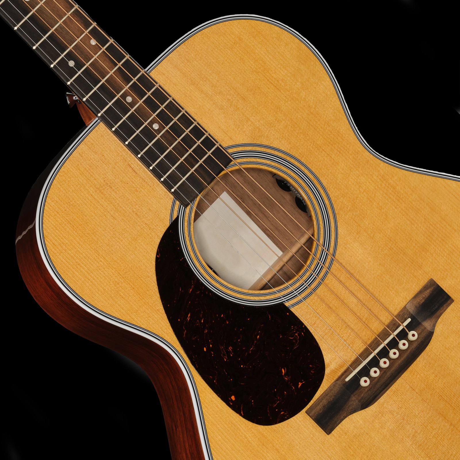 Martin Guitar 000-13E Retro Walnut LH, Decke