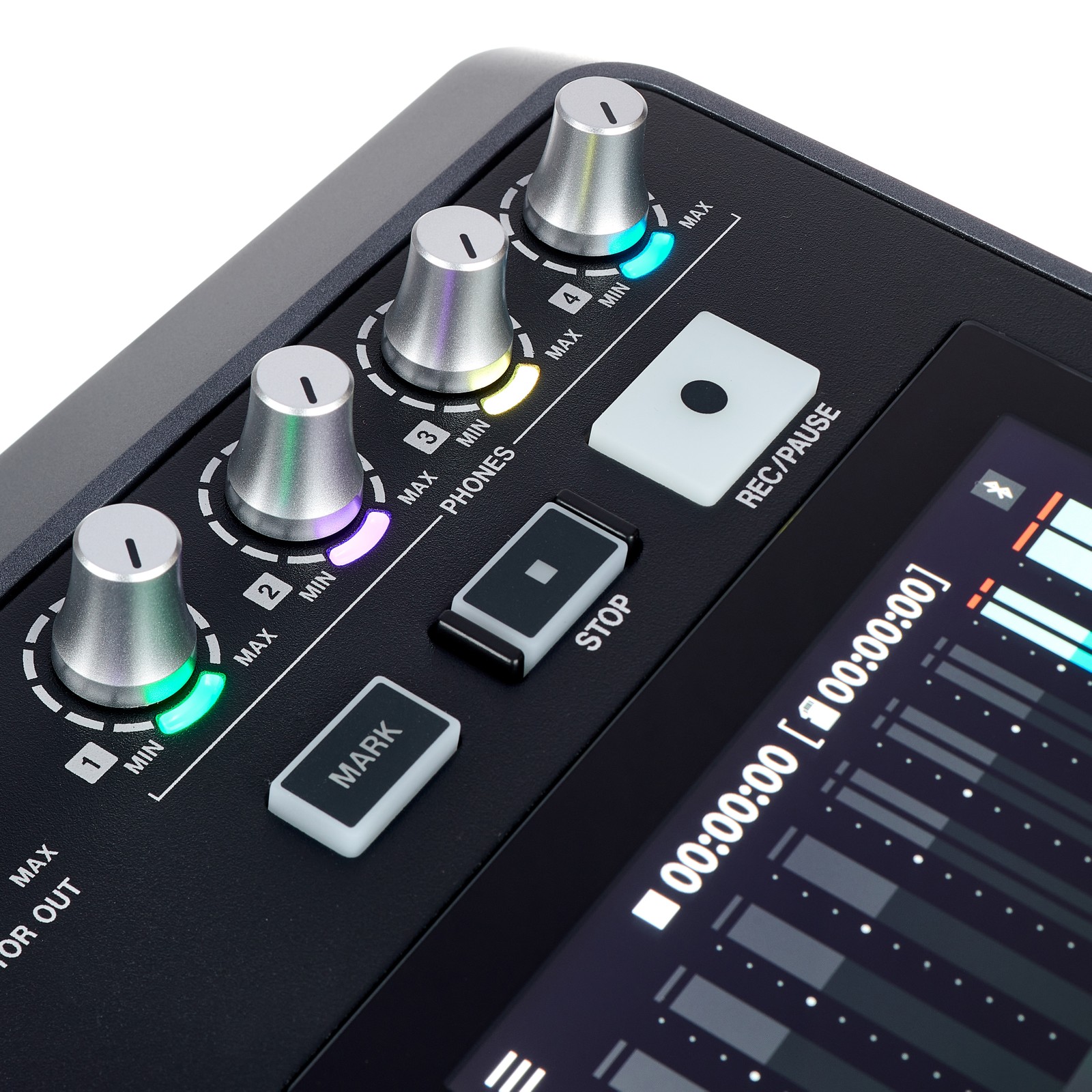 Tascam Mixcast 4 Bedienelemente