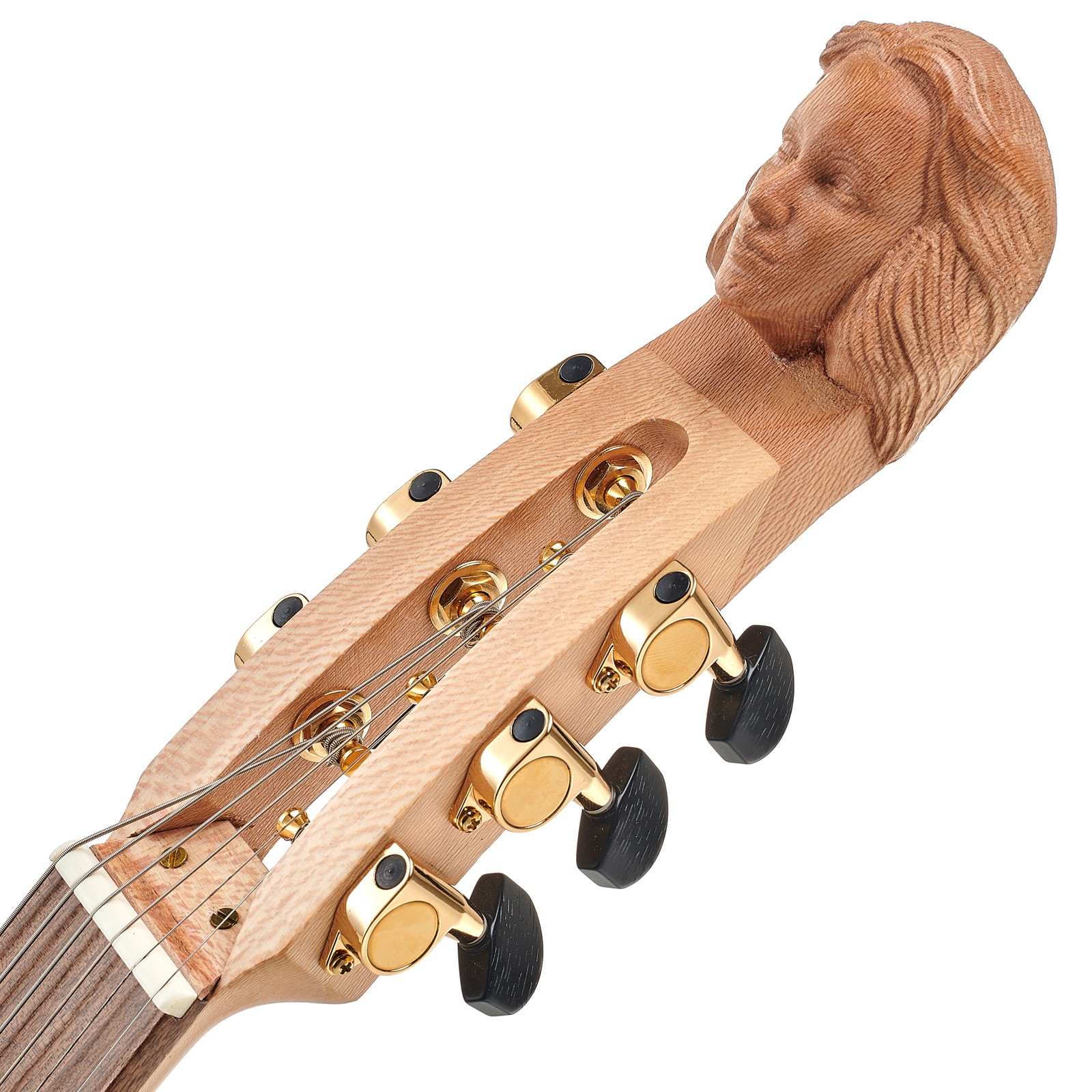 Kopfplatte der Thomann Steel String Lute Guitar