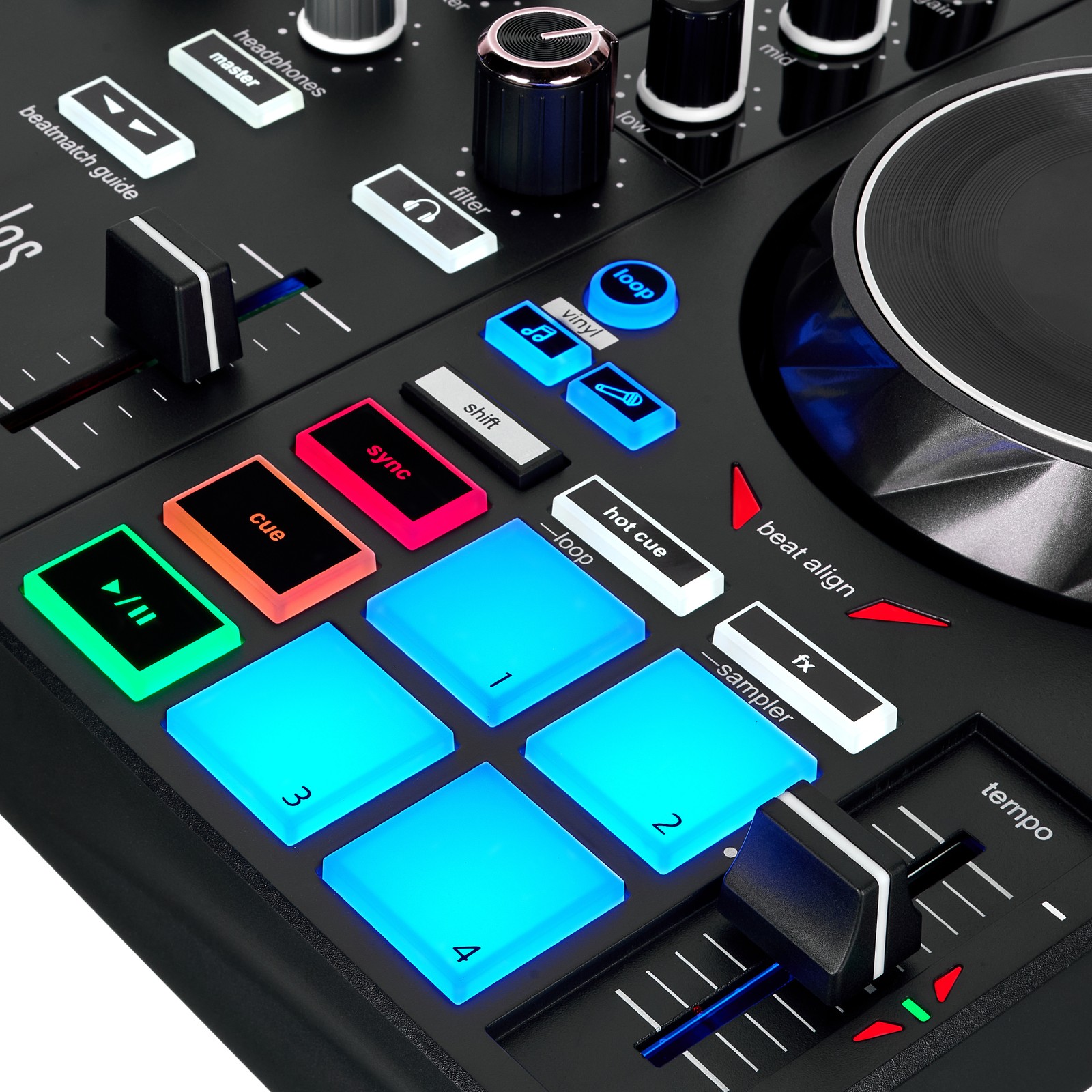 Performance Pads auf dem Hercules DJ Control Inpulse 200 MK3