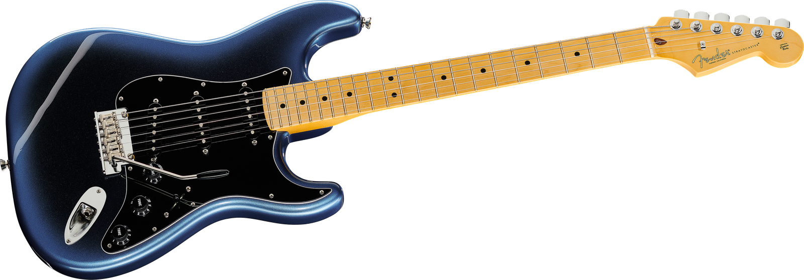 Fender AM Pro II Strat MN DK NIT E-Gitarre
