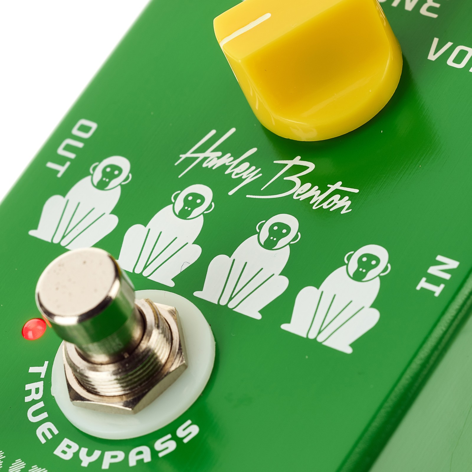 Fußschalter des Harley Benton Vintage Overdrive Effektpedals