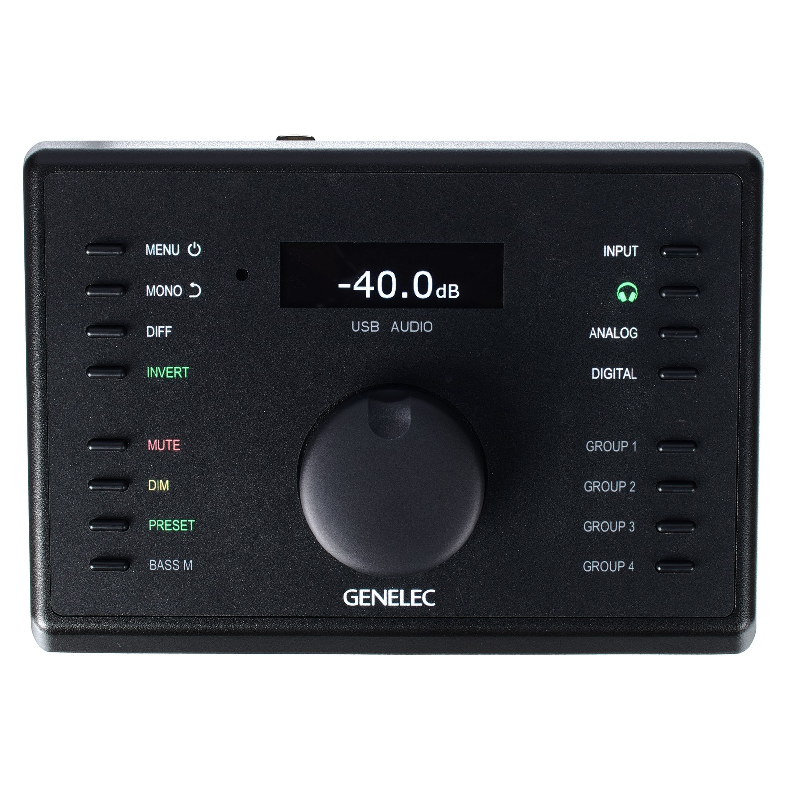 User interface of the Genelec 9320A Reference Controller