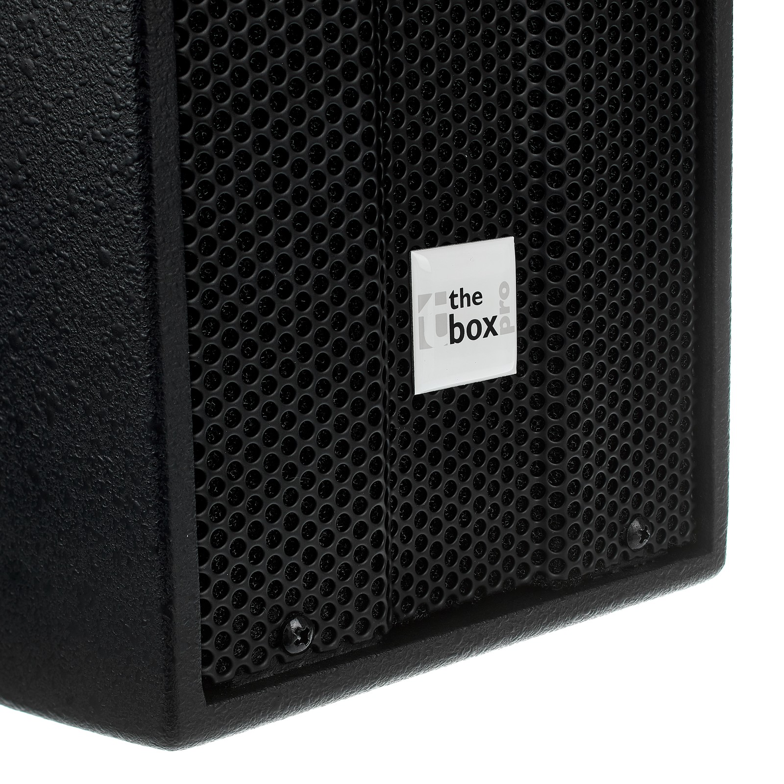 the box Logo auf dem Frontgrill des the box pro Achat 404 MKII