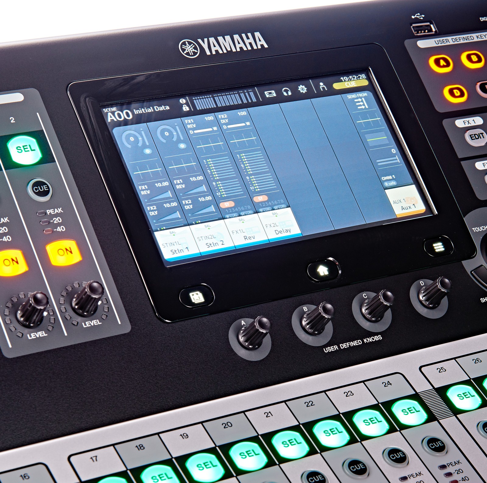 Display del mixer digitale Yamaha TF-5
