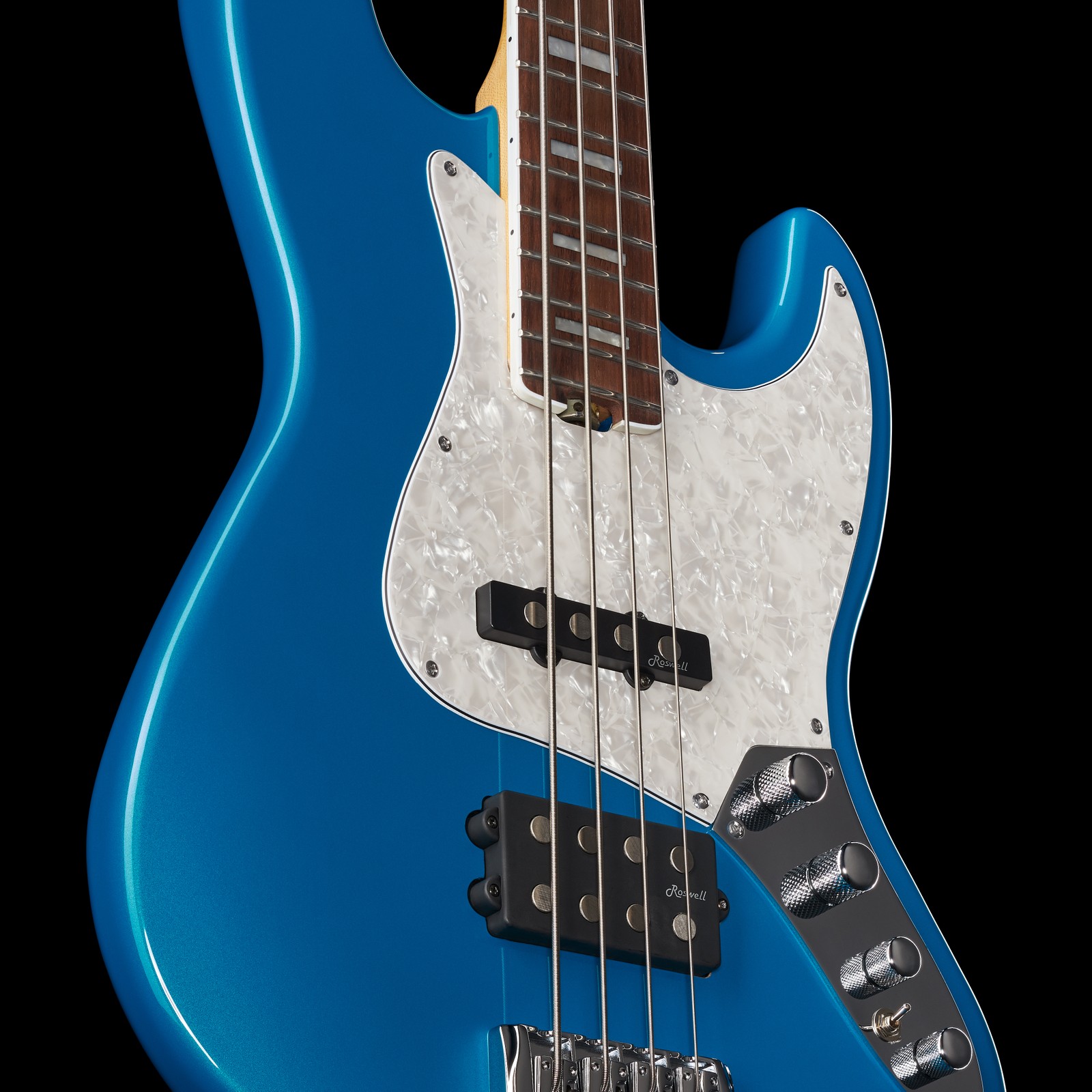 Harley Benton Enhanced MJ-4EB Lake Blue mit Humbucker und Singlecoil