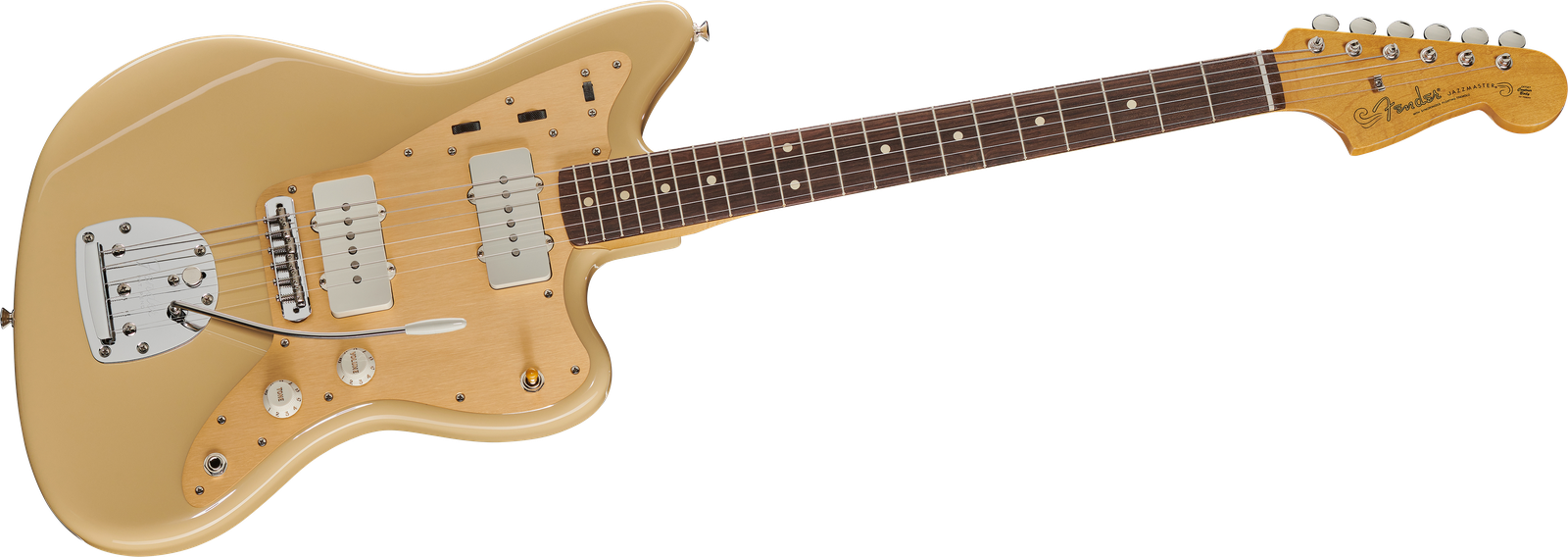 Front der E-Gitarre Fender Vintera II 50s Jazzmaster Desert Sand