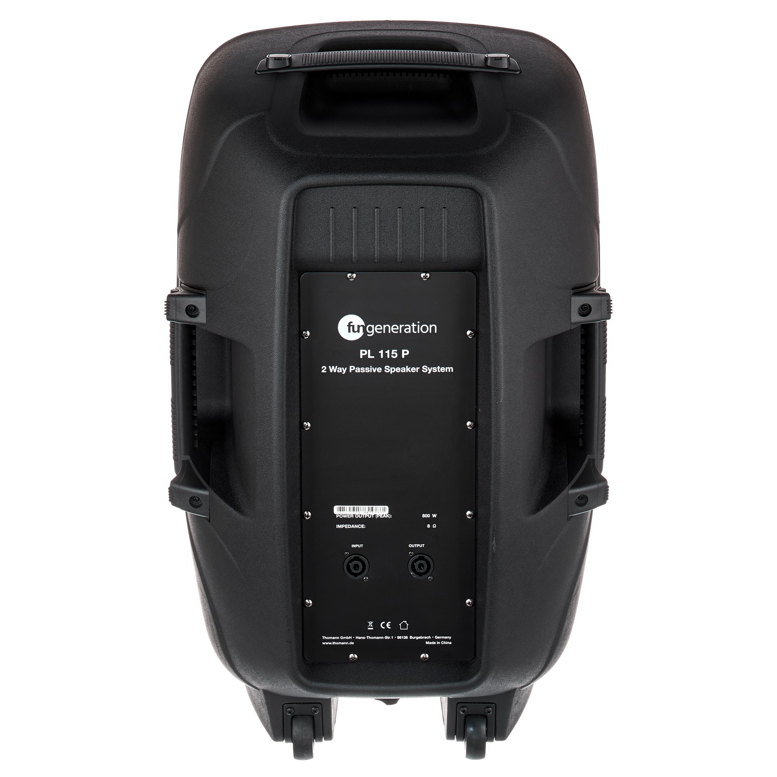 Fun Generation PL 115 P Passiver 2-Wege-Lautsprecher Rückseite
