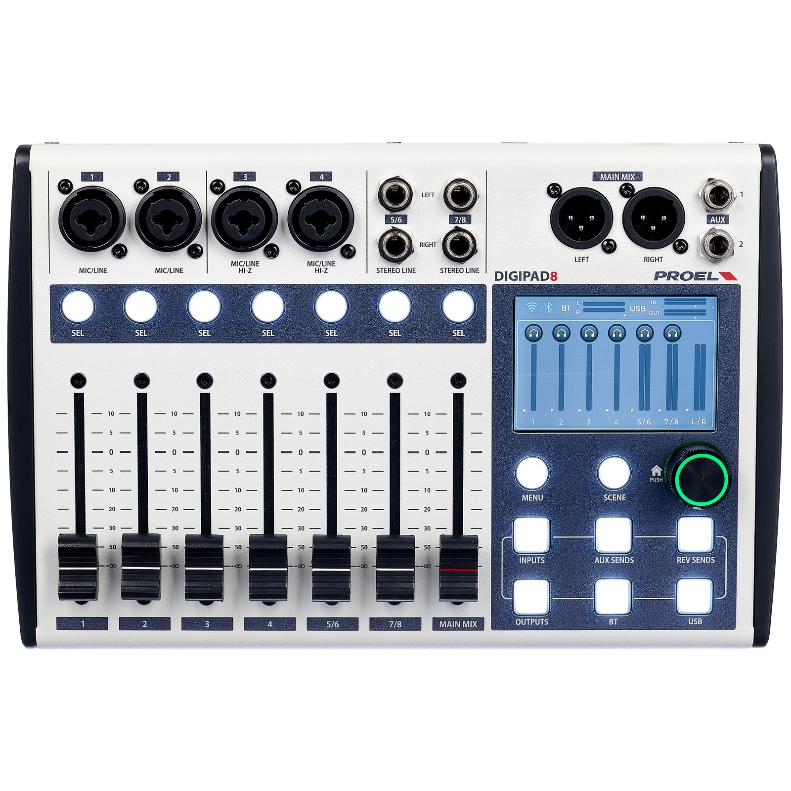 Proel Digipad 8 Digitaler 8-Kanal Mixer