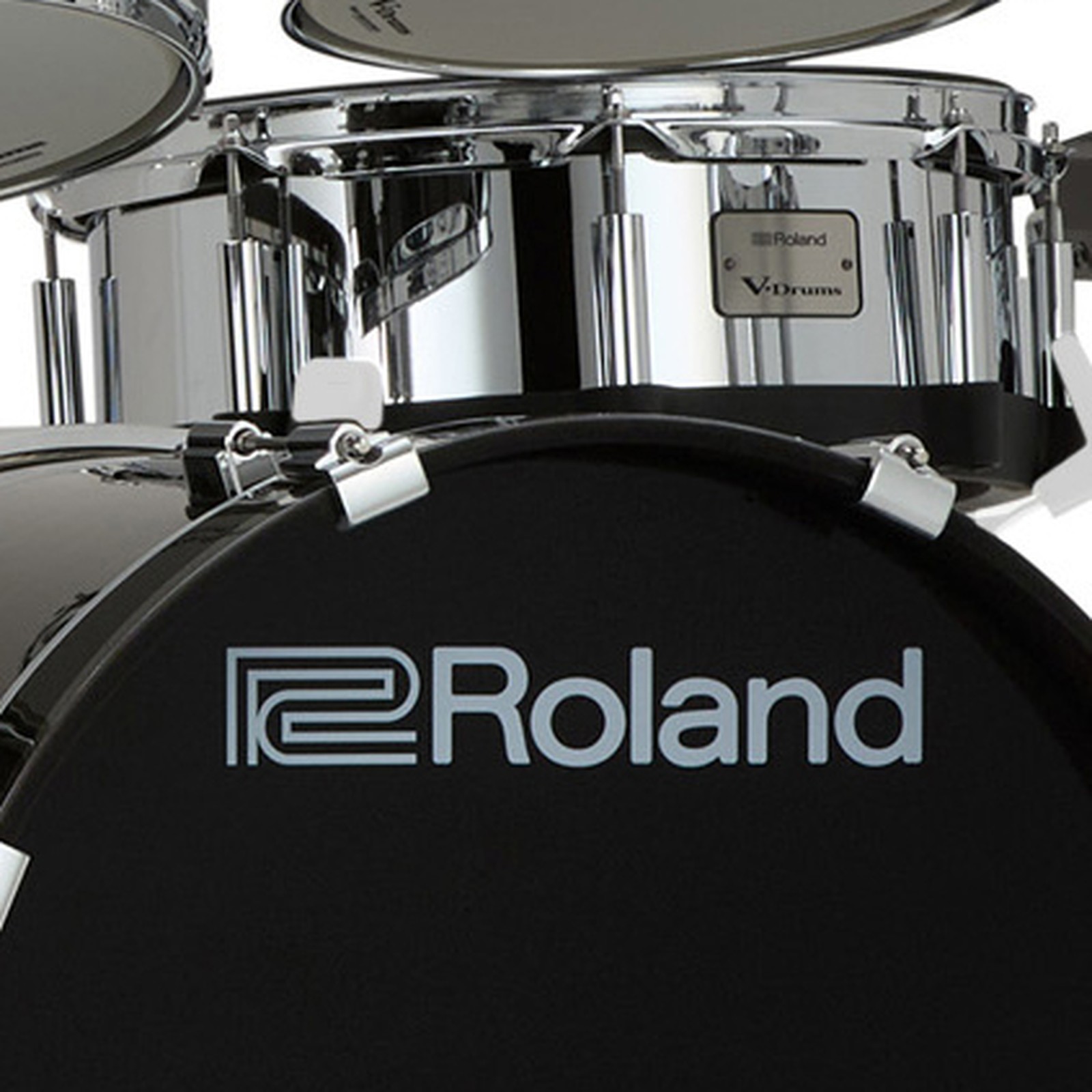 Kick- und Snarepad des Roland VAD516 V-Drum Kits