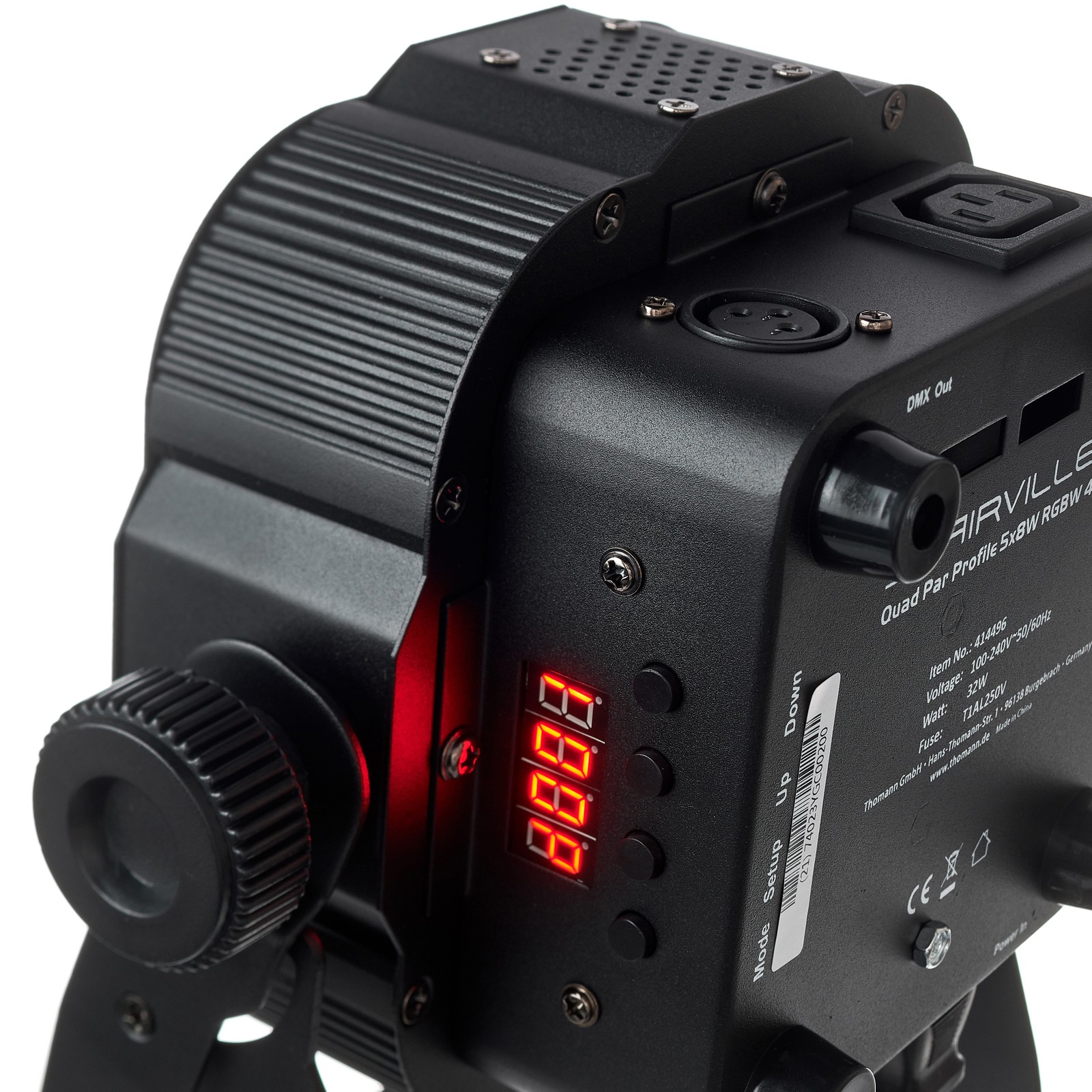 Display am Stairville Quad Par Profile 5x8W RGBW 45° Flat LED-PAR